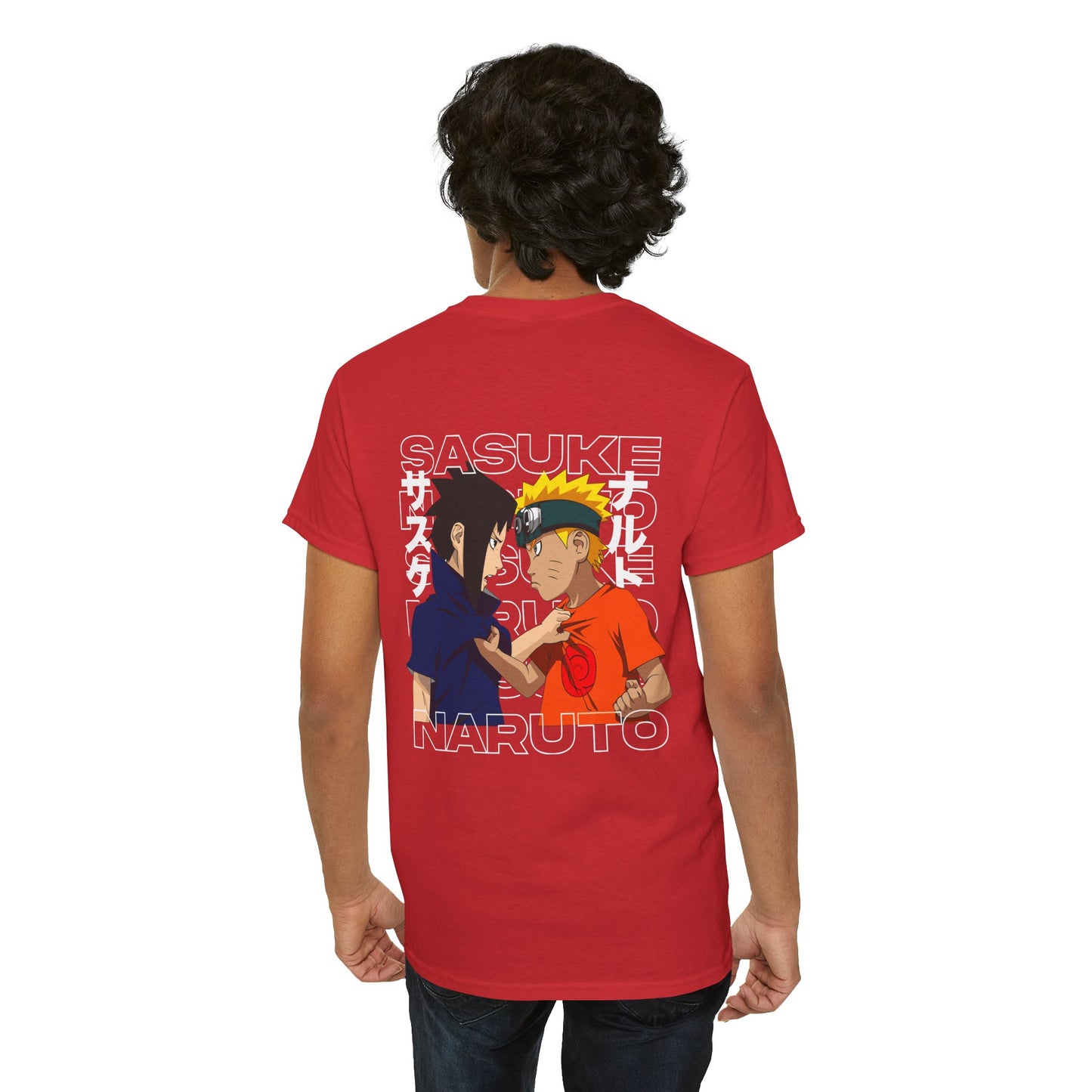 Naruto vs Sasuke Graphic Tee — Anime Friendship & Rivalry T-Shirt