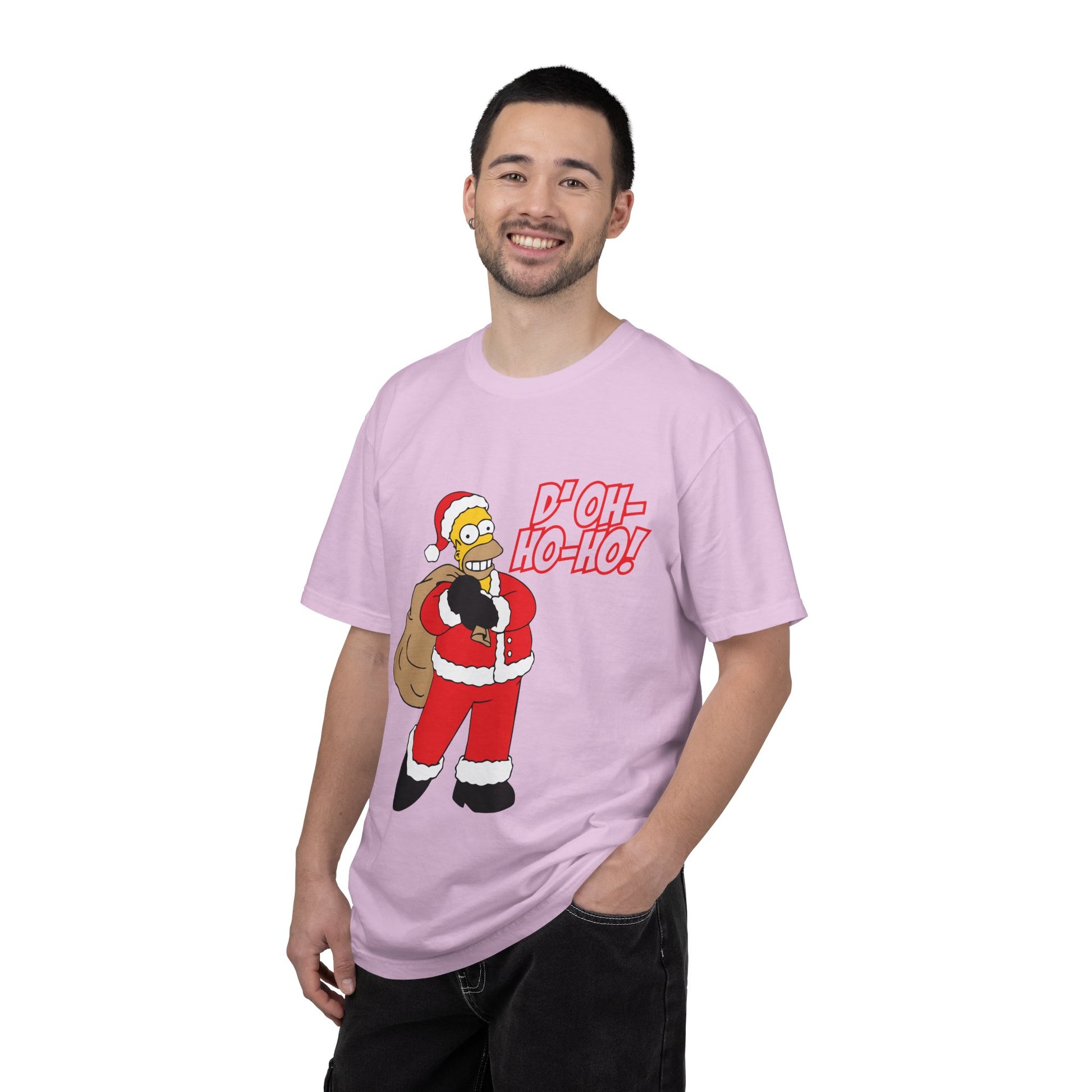 Holiday Cartoon Santa Tee — "D'oh-Ho-Ho!" Christmas T-Shirt Printify