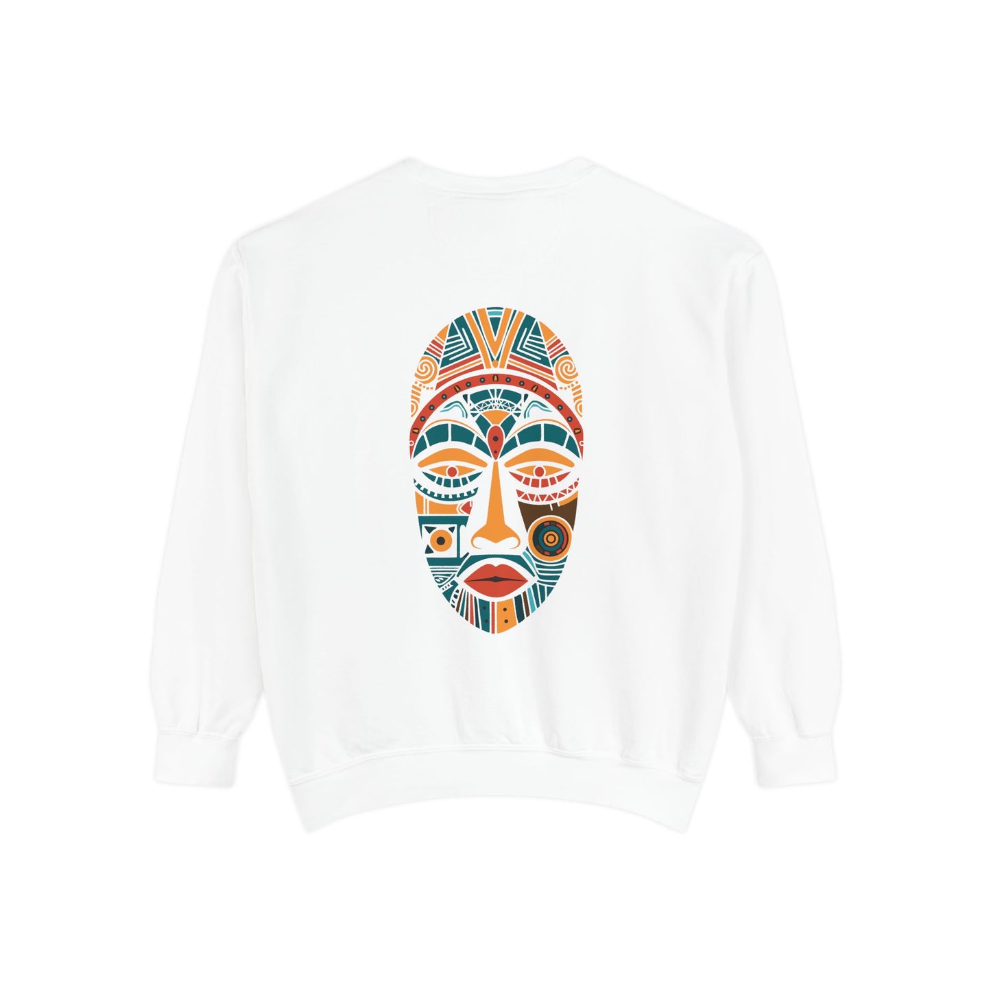 Artistic Unisex Sweatshirt - Colorful Face Design, Cozy Casual Wear, Perfect for Gifts, Fall Fashion, Unique Style Printify