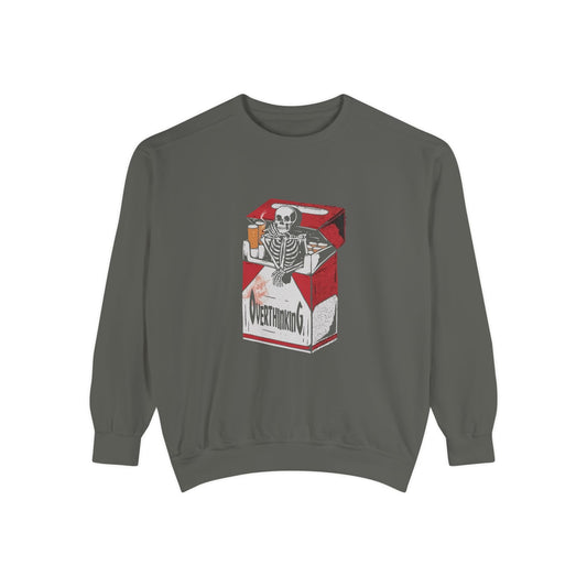 Skeleton Milk Carton Sweatshirt, Unisex Sweatshirt, Halloween Apparel, Funny Sweatshirt, Casual Fashion Printify