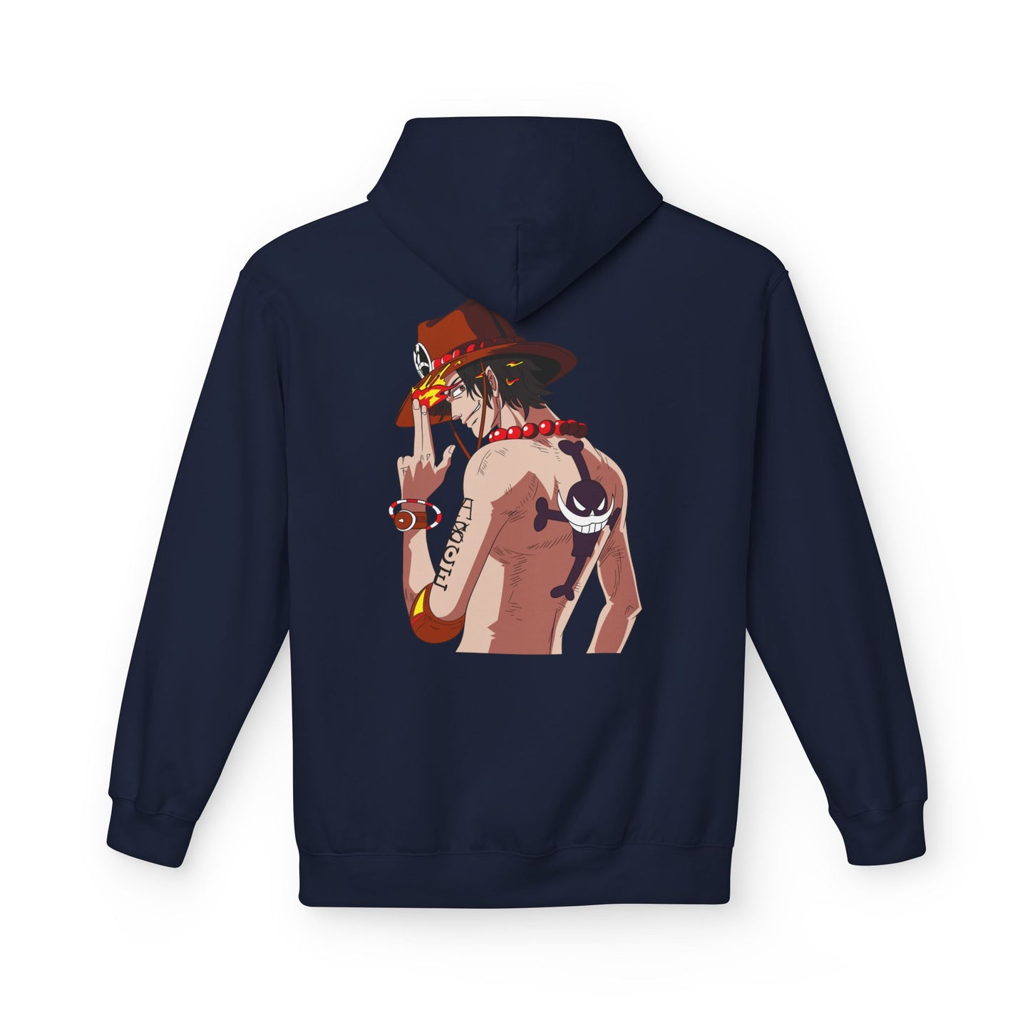One Piece Ace Graphic Hoodie — Anime Pirate Crew Sweatshirt