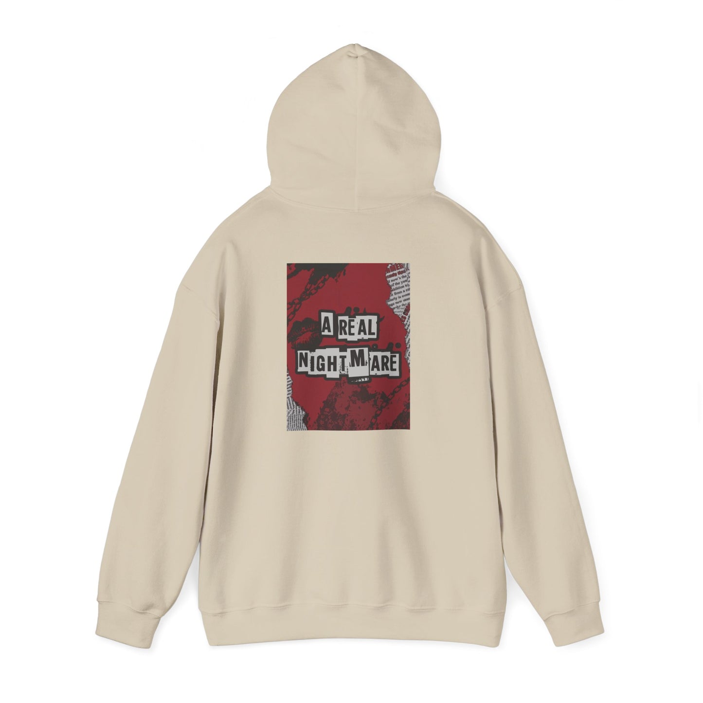 A Real Nightmare Hoodie - Cozy Unisex Sweatshirt for Halloween, Casual Wear, Gifts, Fall Fashion, Party,USA trend, Mens hoodie us,Australia genz edition,Canada online hoodie fashion Printify