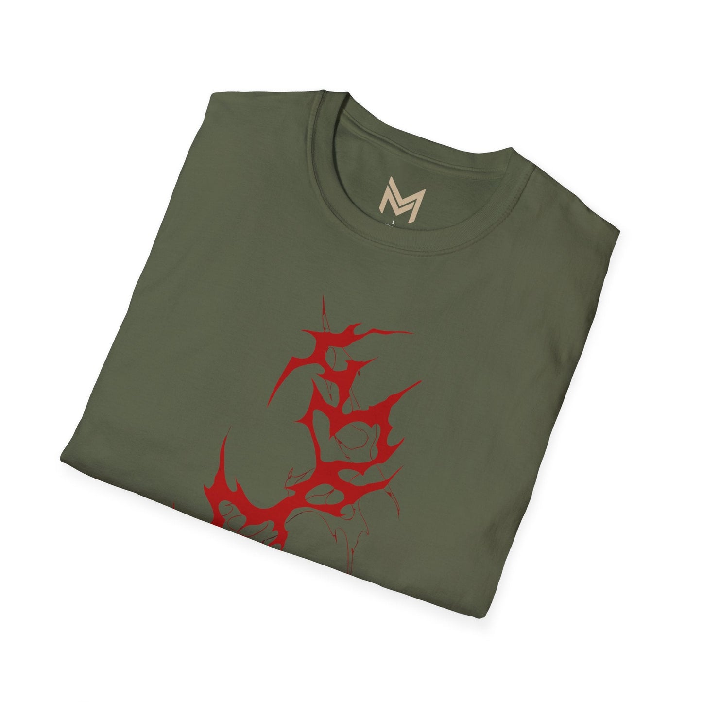 Unisex Graphic T-Shirt - Edgy Red Design, Casual Wear, Streetwear, Gift for Him/Her, Trendy Fashion, Everyday Style Printify