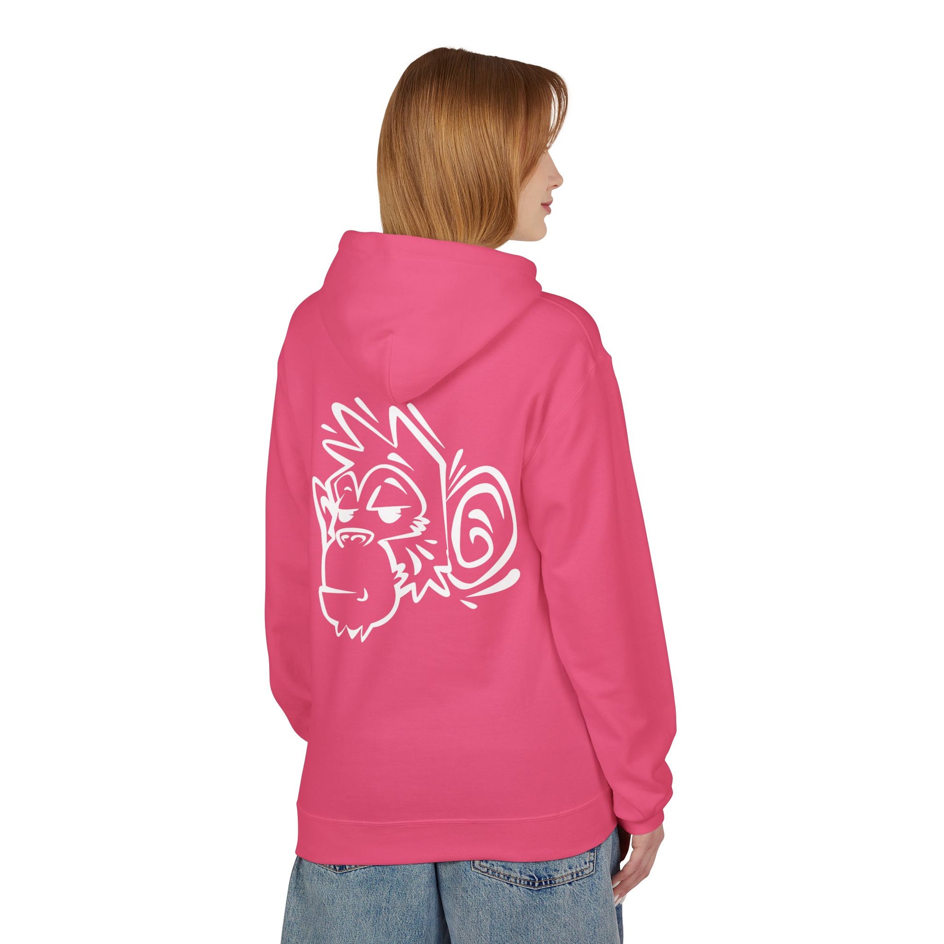 Stylish Unisex Fleece Hoodie with Unique Monkey Design - Perfect for Casual Wear, Gifts, Kids, Birthdays, and Events Printify