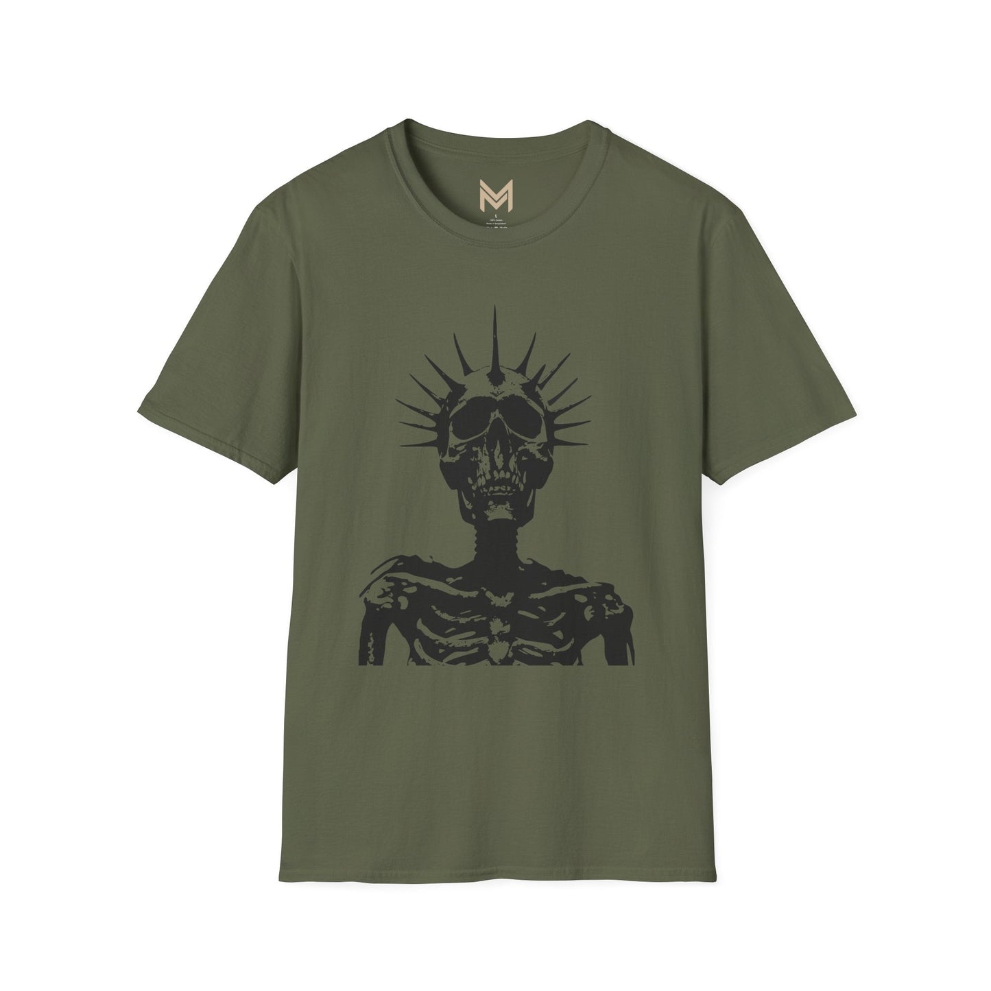 Edgy Skeleton Graphic Tee | Unisex Softstyle T-Shirt, Halloween Costume, Alternative Fashion, Gift for Him/Her, Casual Wear Printify