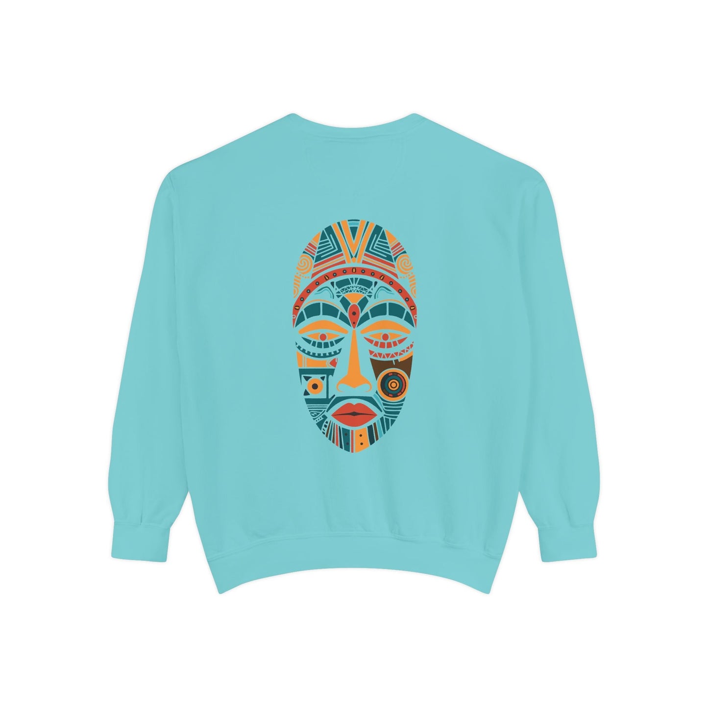 Artistic Unisex Sweatshirt - Colorful Face Design, Cozy Casual Wear, Perfect for Gifts, Fall Fashion, Unique Style Printify
