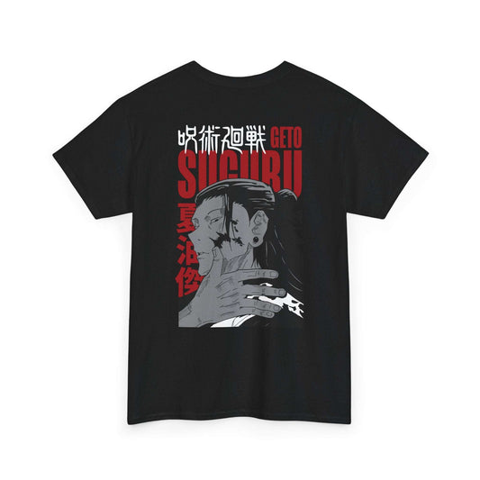 Jujutsu Kaisen Geto Suguru Graphic Tee — Anime Back Print with Japanese Text Maklenn Jujutsu Kaisen Geto Suguru Graphic Tee — Anime Back Print with Japanese Text T-Shirt Maklenn www.maklenn.com India 21.80