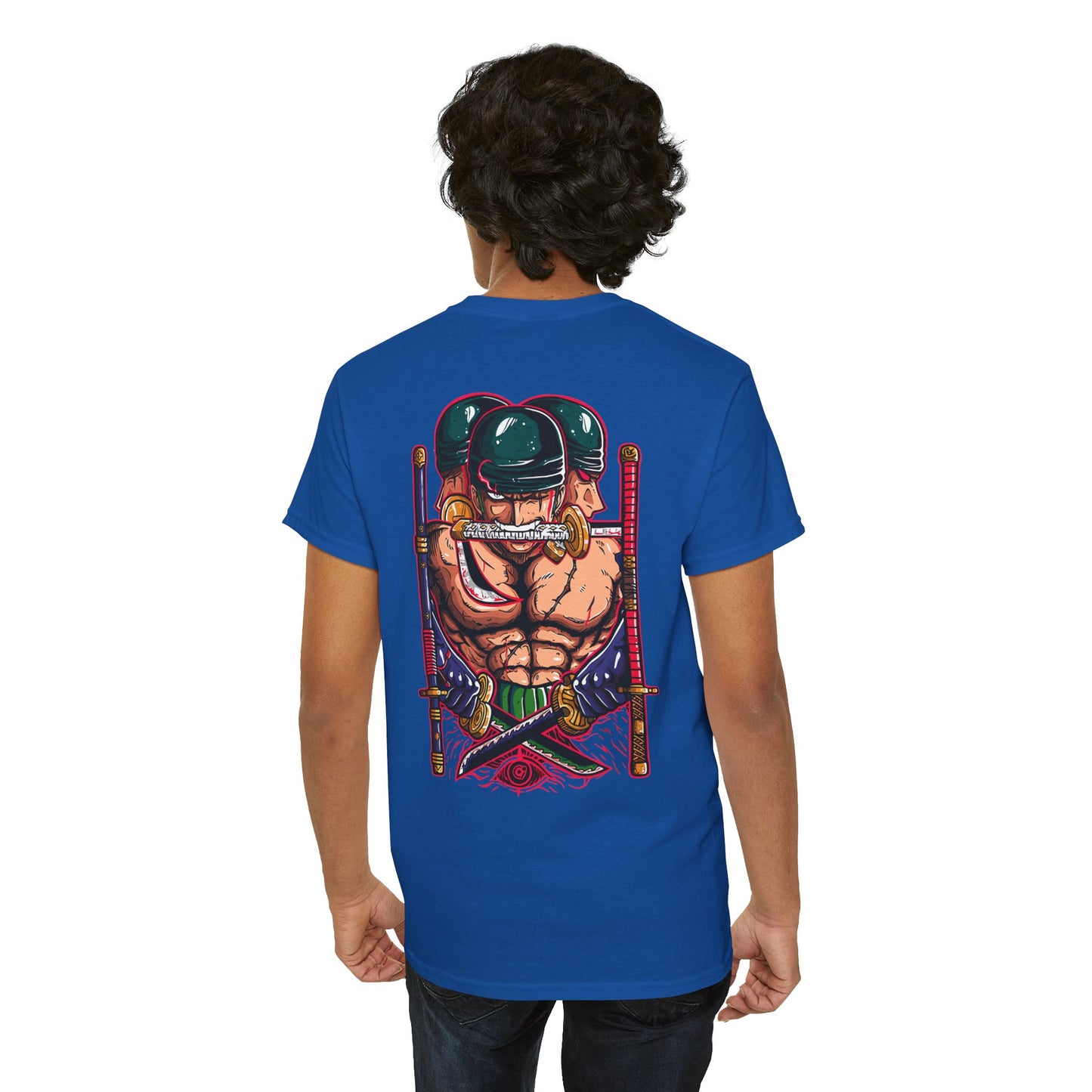 Samurai Warrior Graphic Tee — Bold Back-Print Anime Inspired T-Shirt