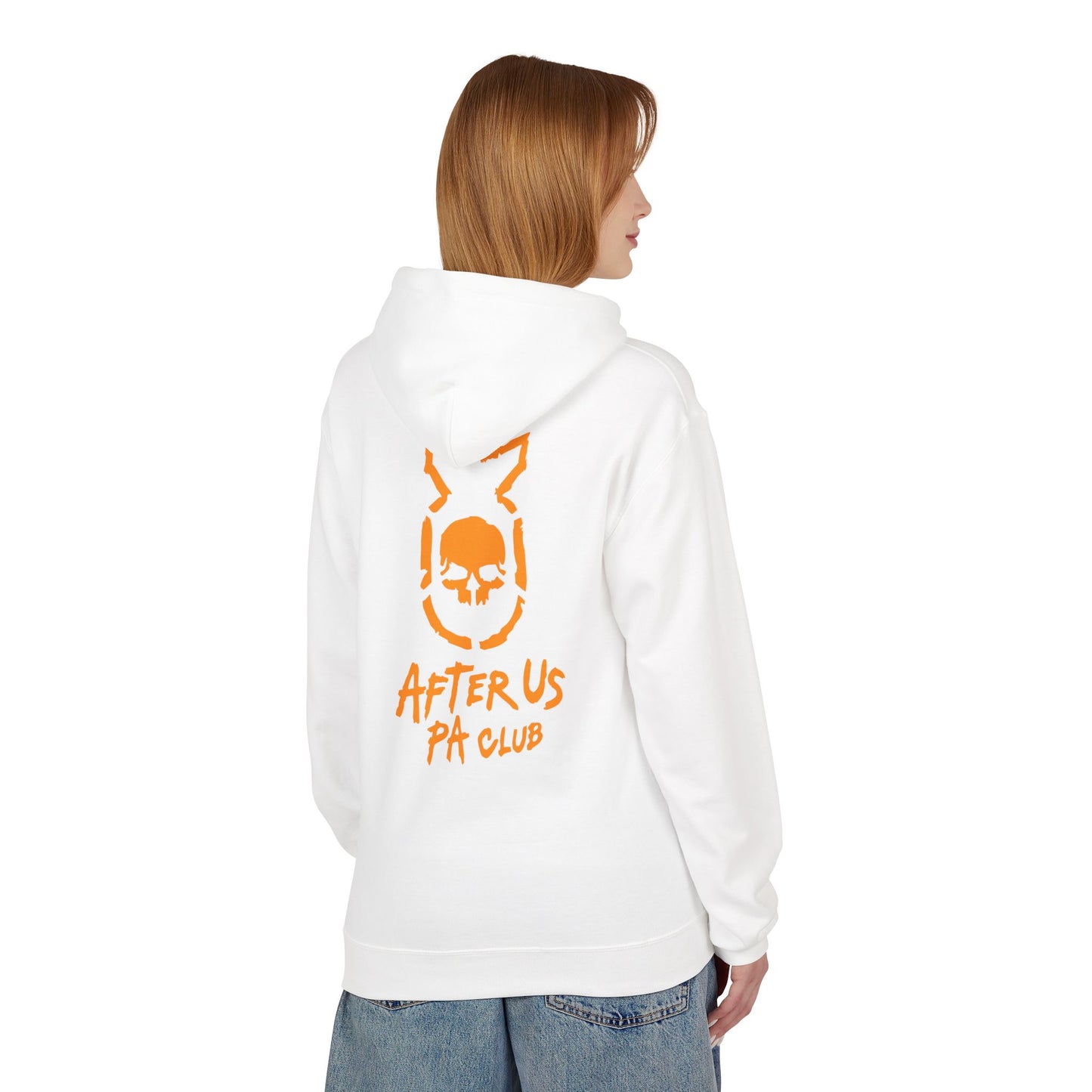 Edgy Unisex Fleece Hoodie - After Us PA Club, Casual Streetwear, Gift for Music Lovers, Home Lounge Wear, Unique Graphic Design Printify
