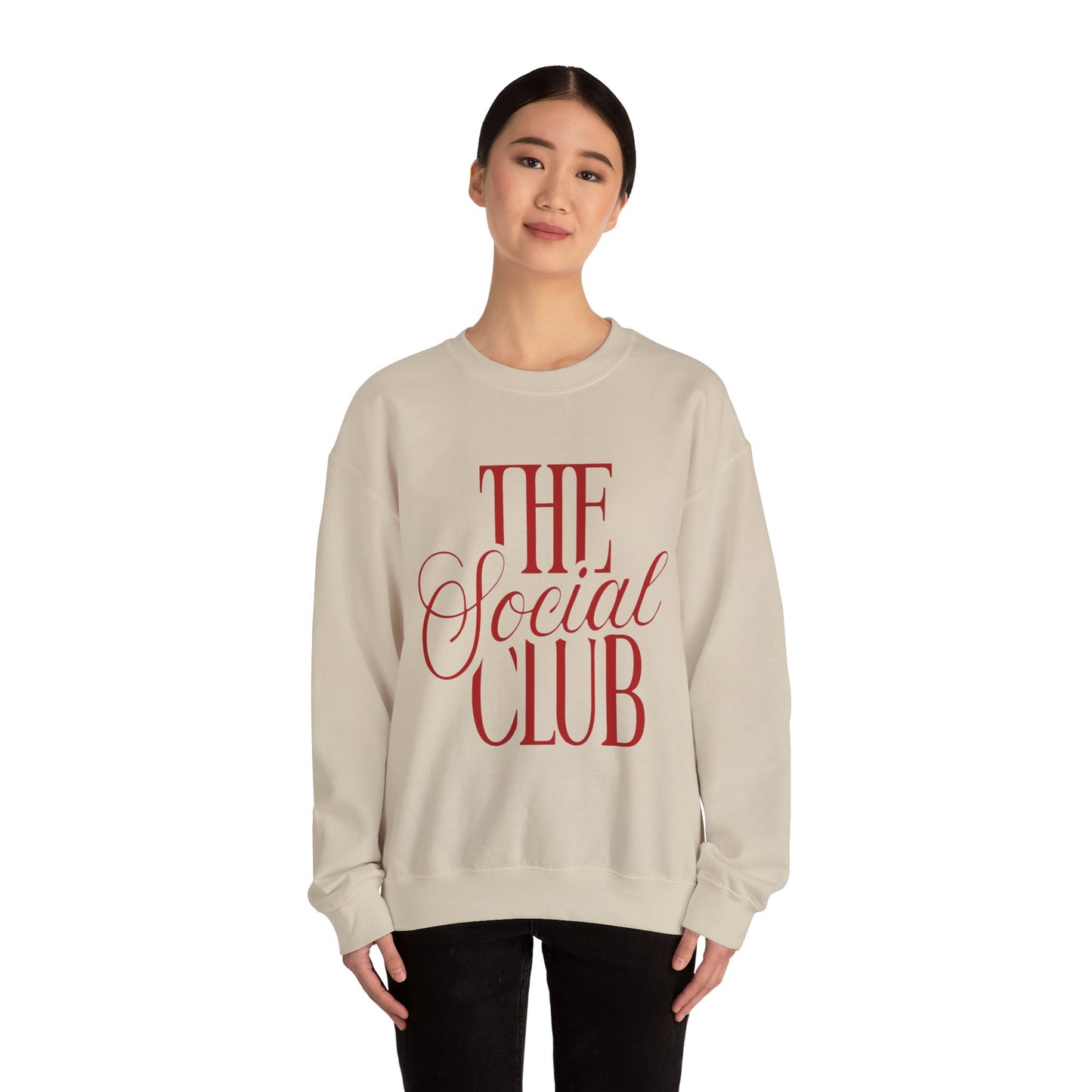 Chic Social Club Sweatshirt, Cozy Unisex Crewneck, Fashionable Gift for Friends, Casual Wardrobe Essential, Perfect for Hangouts and [...] Printify