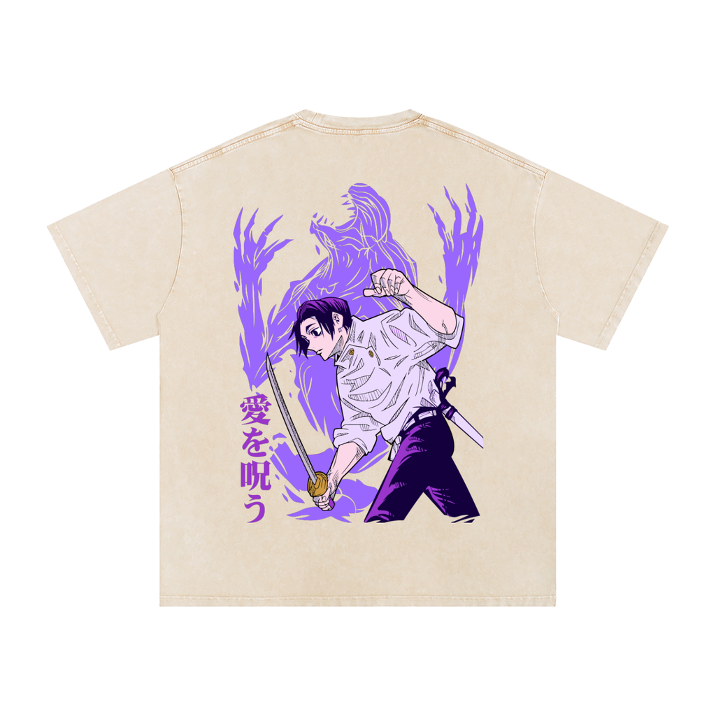 Yuta | Jjk | snow washed tees