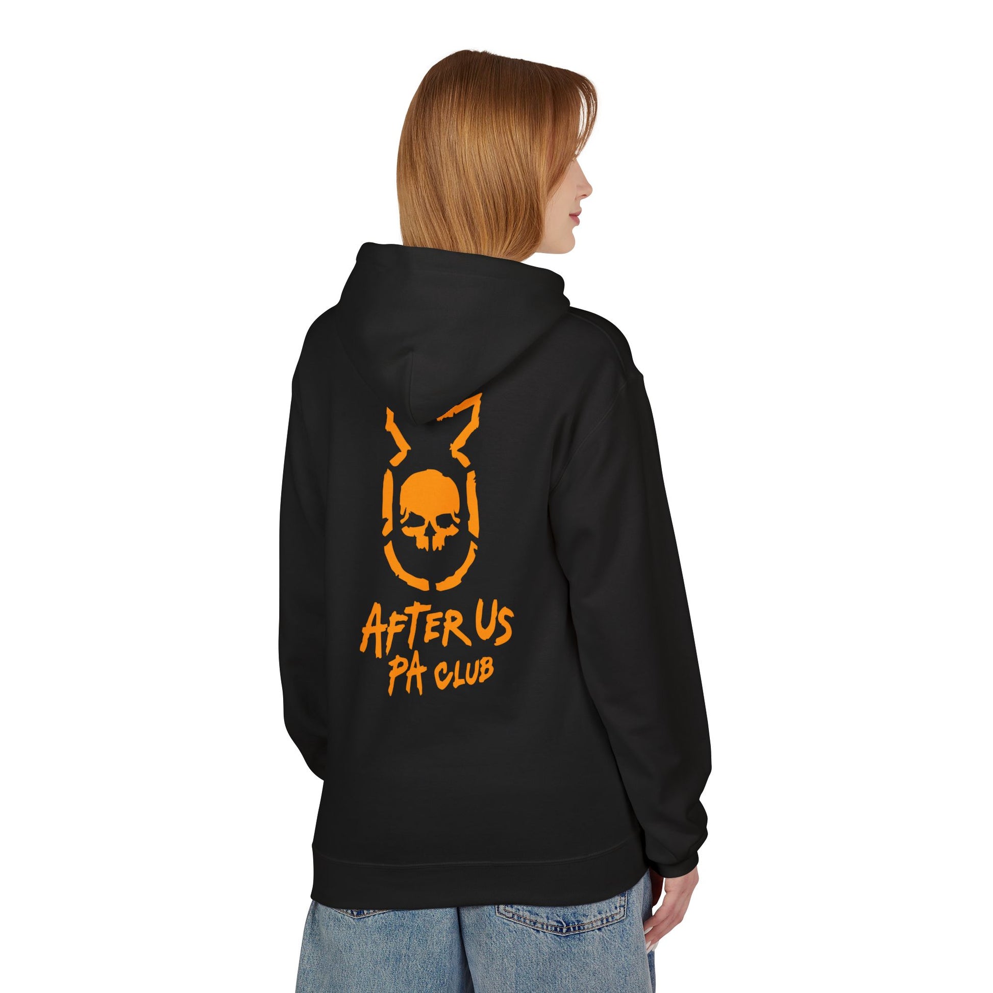 Edgy Unisex Fleece Hoodie - After Us PA Club, Casual Streetwear, Gift for Music Lovers, Home Lounge Wear, Unique Graphic Design Printify