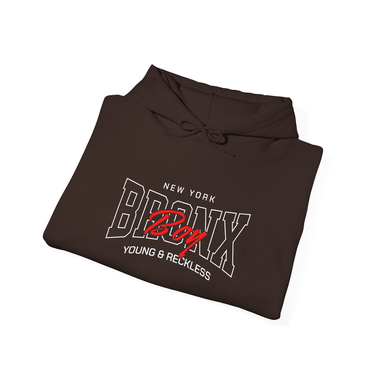 Bronx-themed Unisex Hoodie, Cozy Sweatshirt, Streetwear, Gift for Him/Her, New York Apparel, Young & Reckless Style Printify