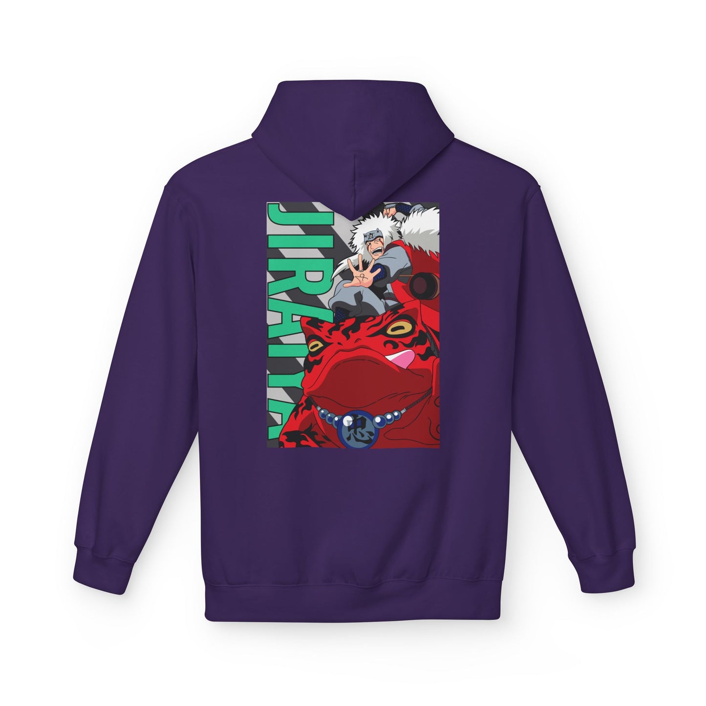 Anime Jiraiya Frog Graphic Hoodie — Naruto Sage Mode Back Print