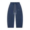Unisex Mineral Wash Barrel Leg Pants