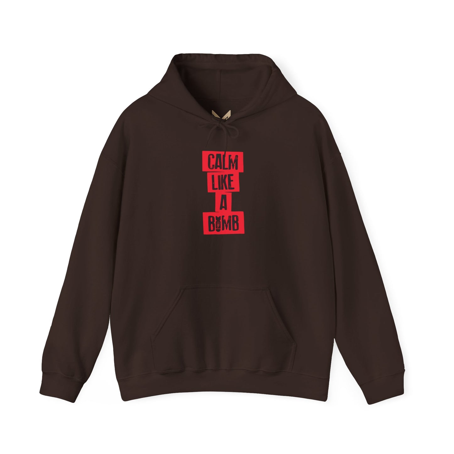 Calm Like A Bomb Sweatshirt - Cozy Unisex Hoodie, Perfect for Relaxation, Casual Wear, Gift for Friends, Birthday Present,Genz edition,Usa trend,Usa mens wear hoodie,Quotes edition Printify