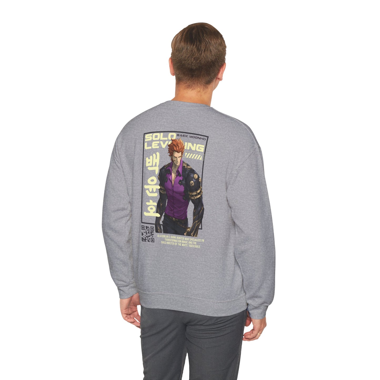 Solo Leveling Crewneck Sweatshirt — Anime Character Graphic Pullover