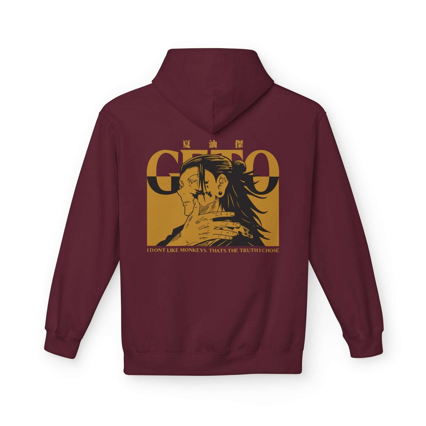 Jujutsu Kaisen Gojo Graphic Hoodie — Minimal Kanji Front, Retro Back Art Maklenn Jujutsu Kaisen Gojo Graphic Hoodie — Minimal Kanji Front, Retro Back Art Hoodie Maklenn www.maklenn.com India 39.87