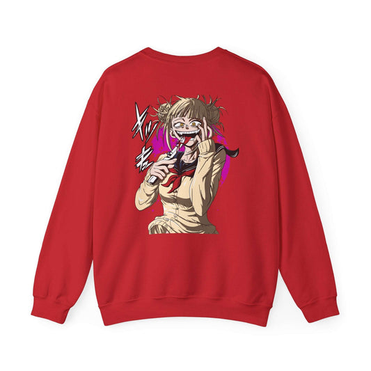 Toga Himiko My Hero Academia Villain Anime Streetwear – Premium Crewneck Sweatshirt | Maklenn – Front View