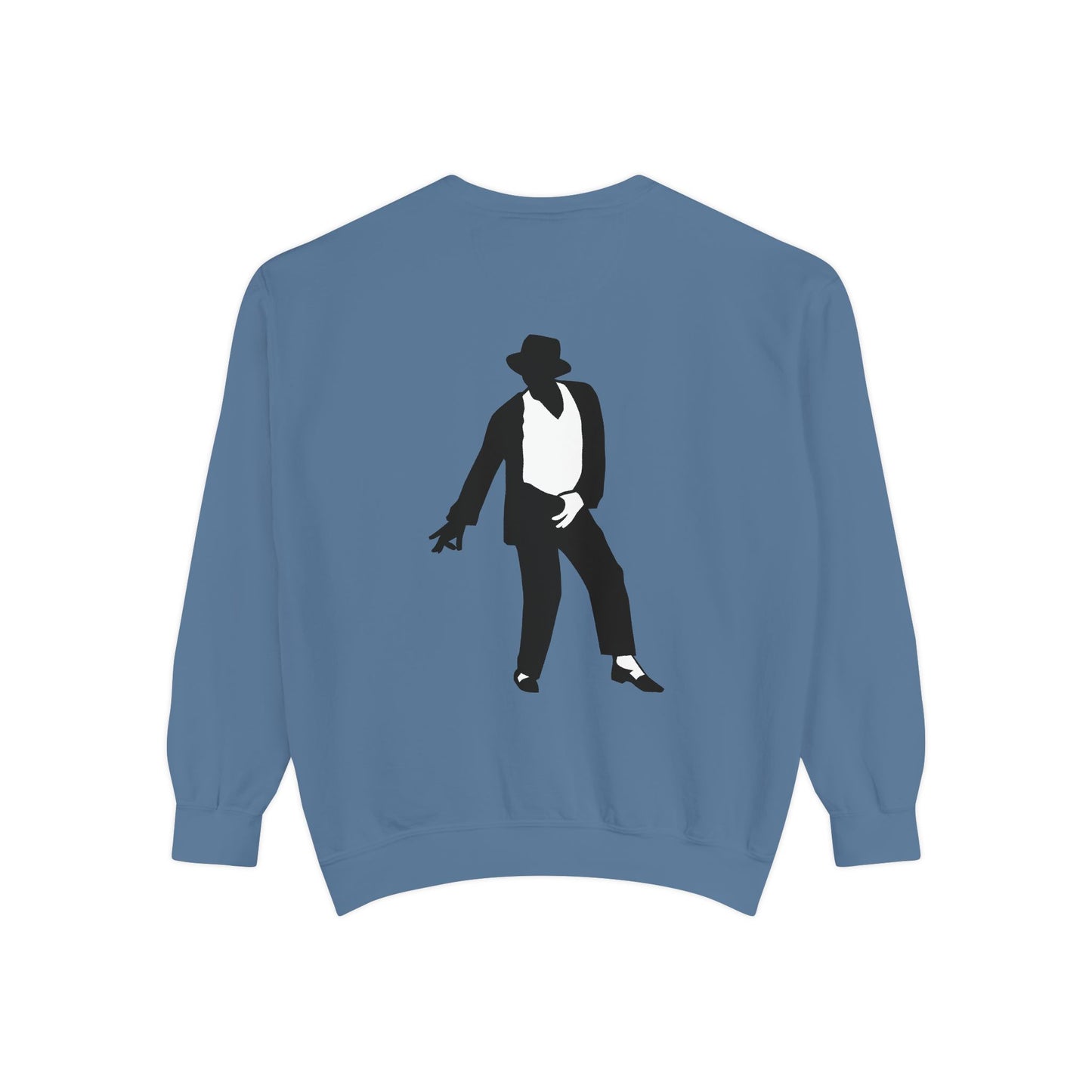 Stylish Unisex Garment-Dyed Sweatshirt, Casual Wear, Gift for Music Lovers, Retro Fashion, Unique Streetwear, Perfect for Parties,Michel jackson style sweatshirt,USA trend sweatshirt Printify