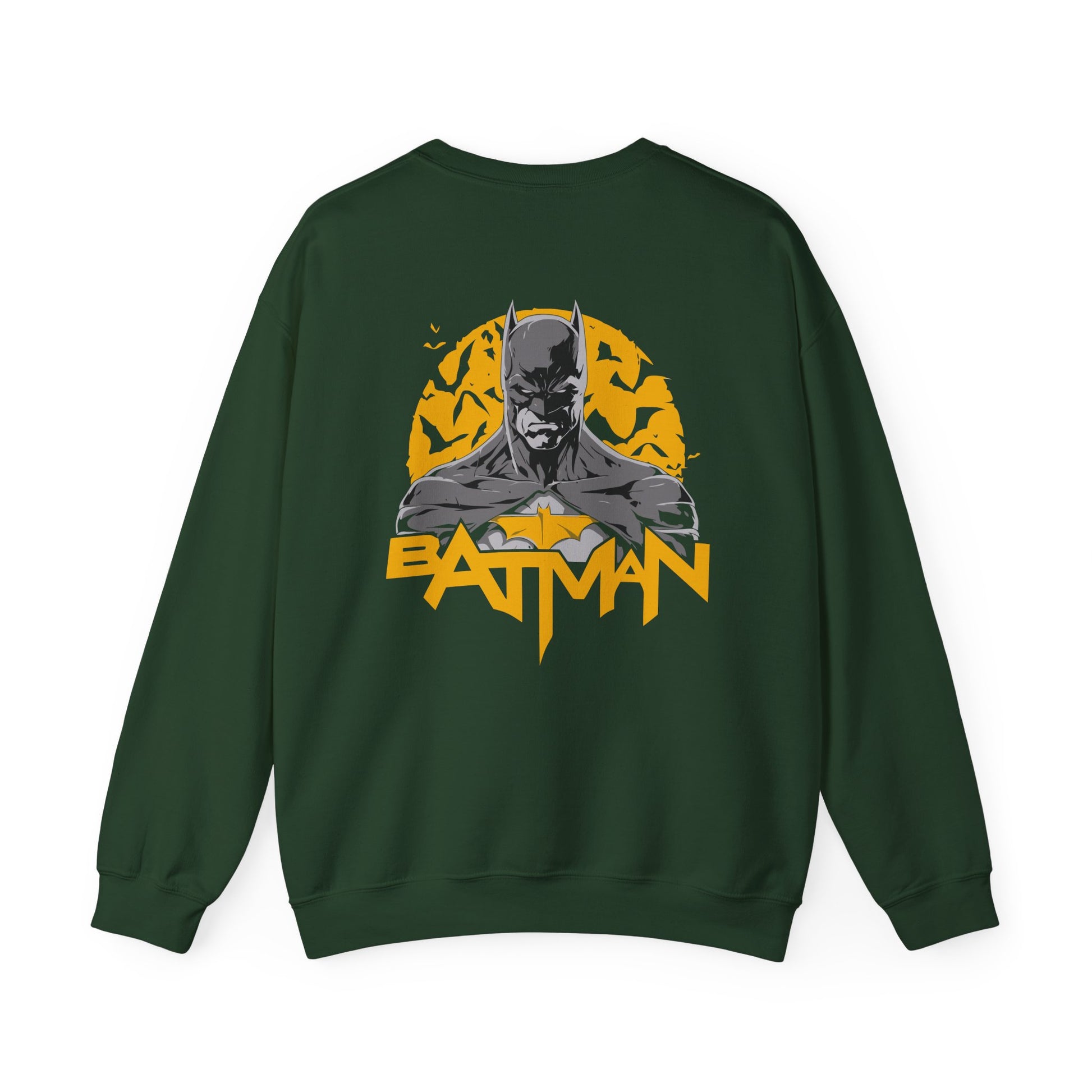 Batman Graphic Unisex Sweatshirt, Cozy Bat Symbol Sweater for Fans, Gift for Comics Lovers, Casual Wear, Birthday Gift, Halloween Apparel Printify