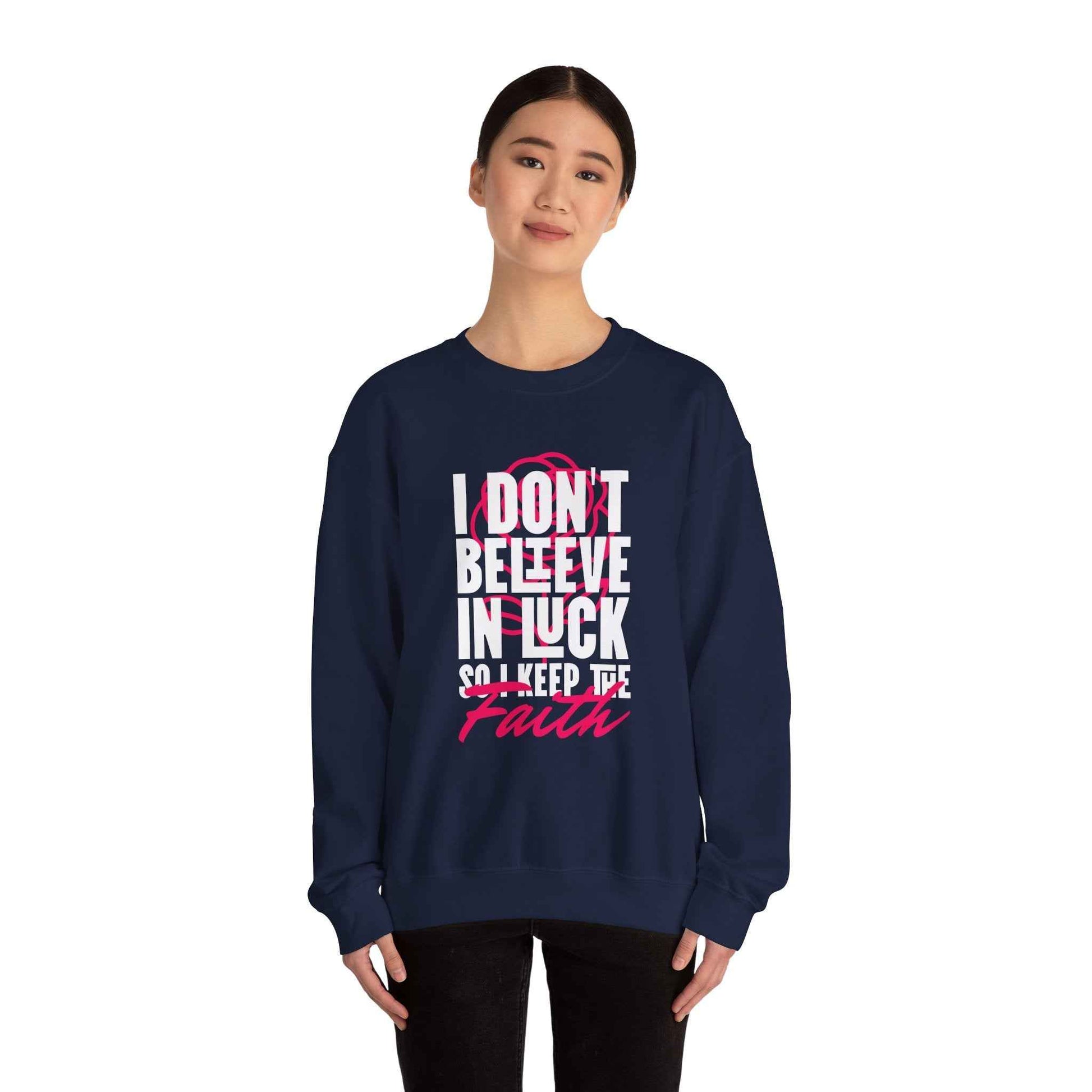 Inspirational Crewneck Sweatshirt - Motivational Apparel, Cozy Gift, Faith-Inspired Outfit, Trendy Casual Wear, Perfect for Holidays