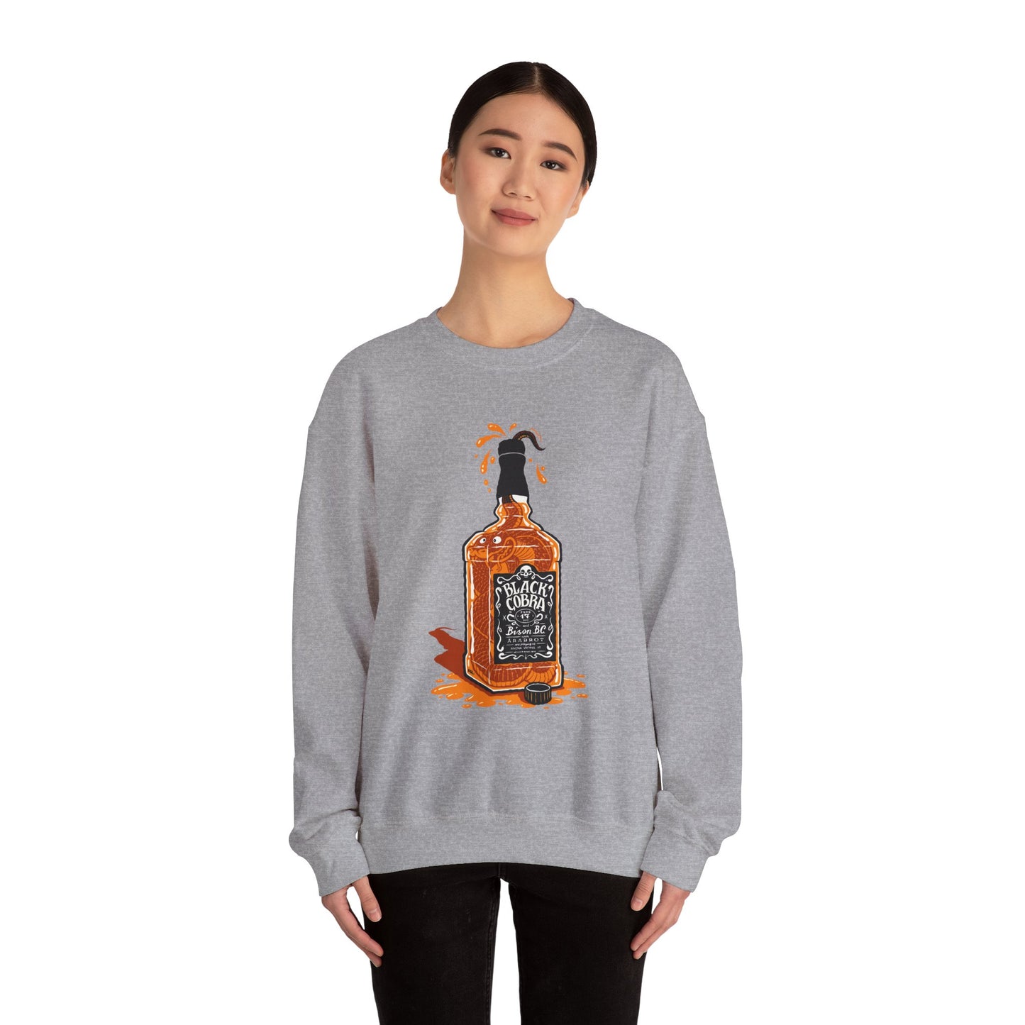 Whiskey Splash Sweatshirt, Cozy Unisex Sweatshirt, Casual Fall Fashion, Perfect Gift for Whiskey Lovers, Comfortable Crewneck Printify