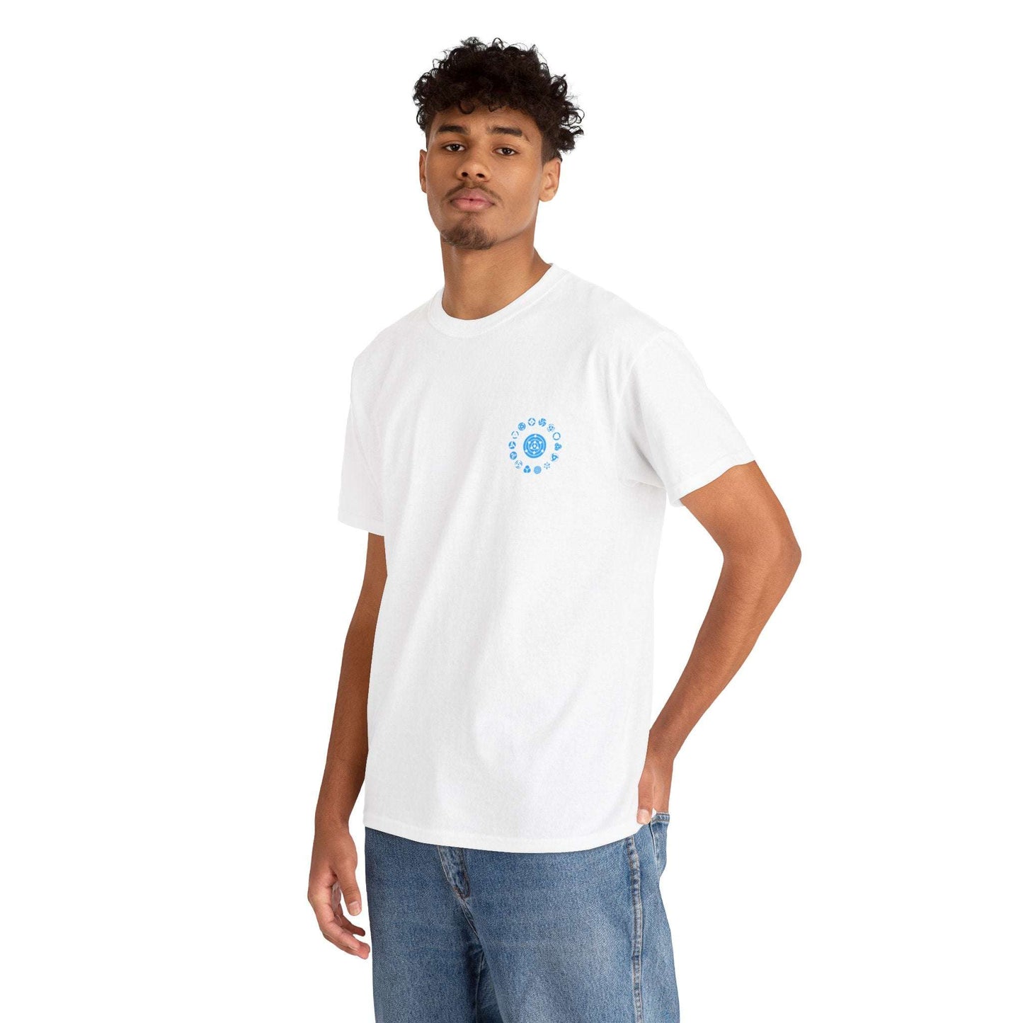 Anime Character Graphic Tee — Blue-Haired Manga Hero Back Print Maklenn Anime Character Graphic Tee — Blue-Haired Manga Hero Back Print T-Shirt Maklenn www.maklenn.com India 21.80