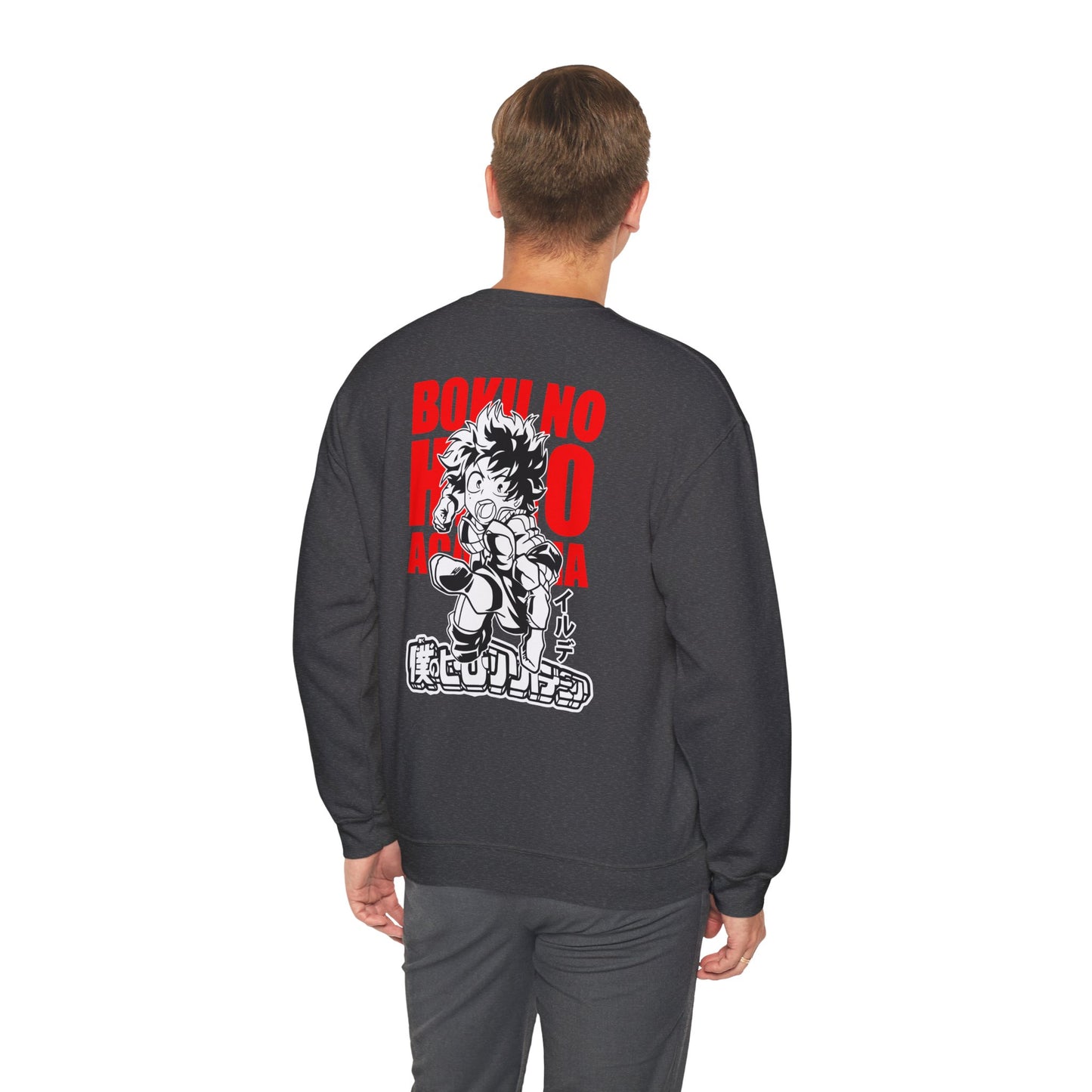 My Hero Academia Izuku Midoriya Crewneck Sweatshirt - Boku No Hero Academia Anime Pullover