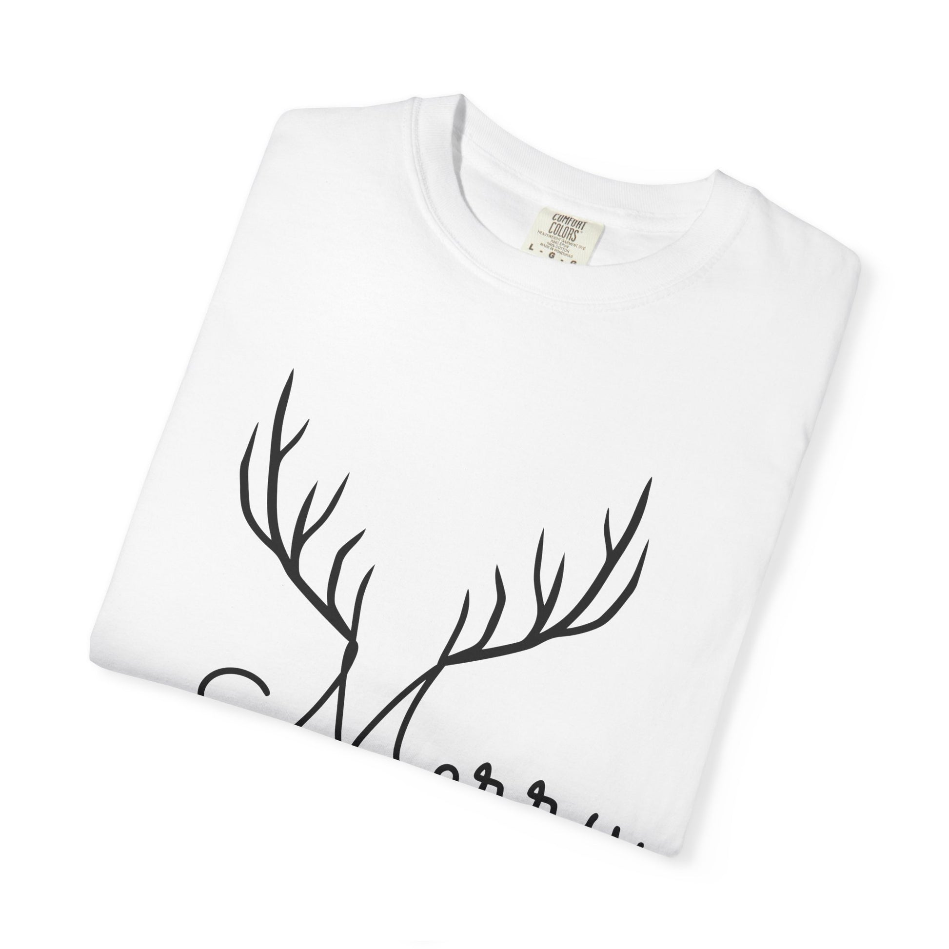 Merry Christmas Reindeer Antlers T-Shirt Printify