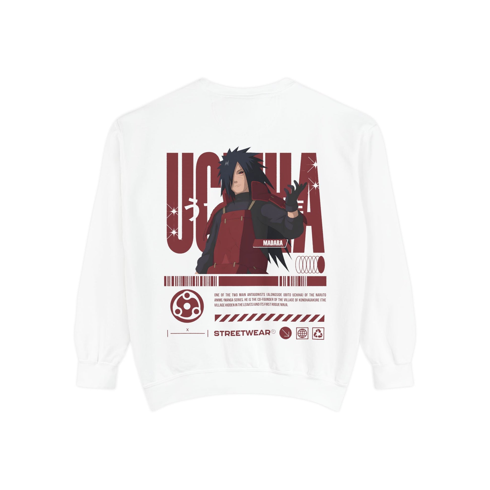 Anime Streetwear Sweatshirt - Uchiha Madara Design Printify