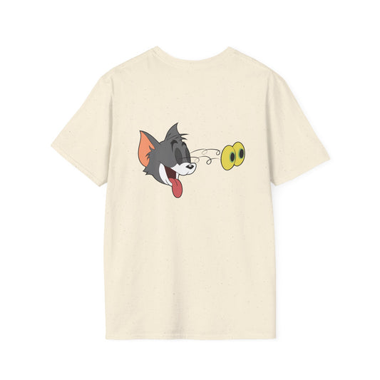 Tom and Jerry Unisex Softstyle T-Shirt, Cartoon Tee, Vintage Graphic Shirt, Cat & Mouse Humor Shirt, Gift for Fans Printify