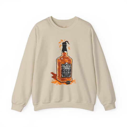 Whiskey Splash Sweatshirt, Cozy Unisex Sweatshirt, Casual Fall Fashion, Perfect Gift for Whiskey Lovers, Comfortable Crewneck Printify