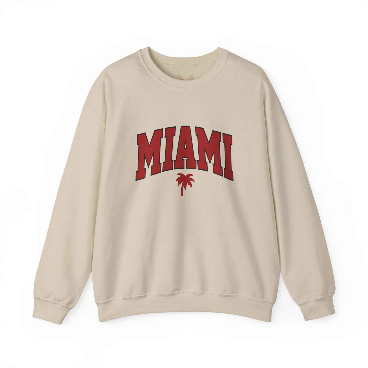 Miami Graphic Crewneck Sweatshirt, Unisex Sweatshirt, Cozy Miami Apparel, Casual Streetwear, Perfect Gift for Sport Lovers