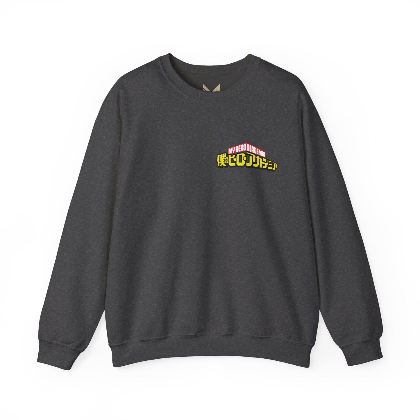 Graphic Crewneck Sweatshirt — Grinning Girl Horror Manga Design