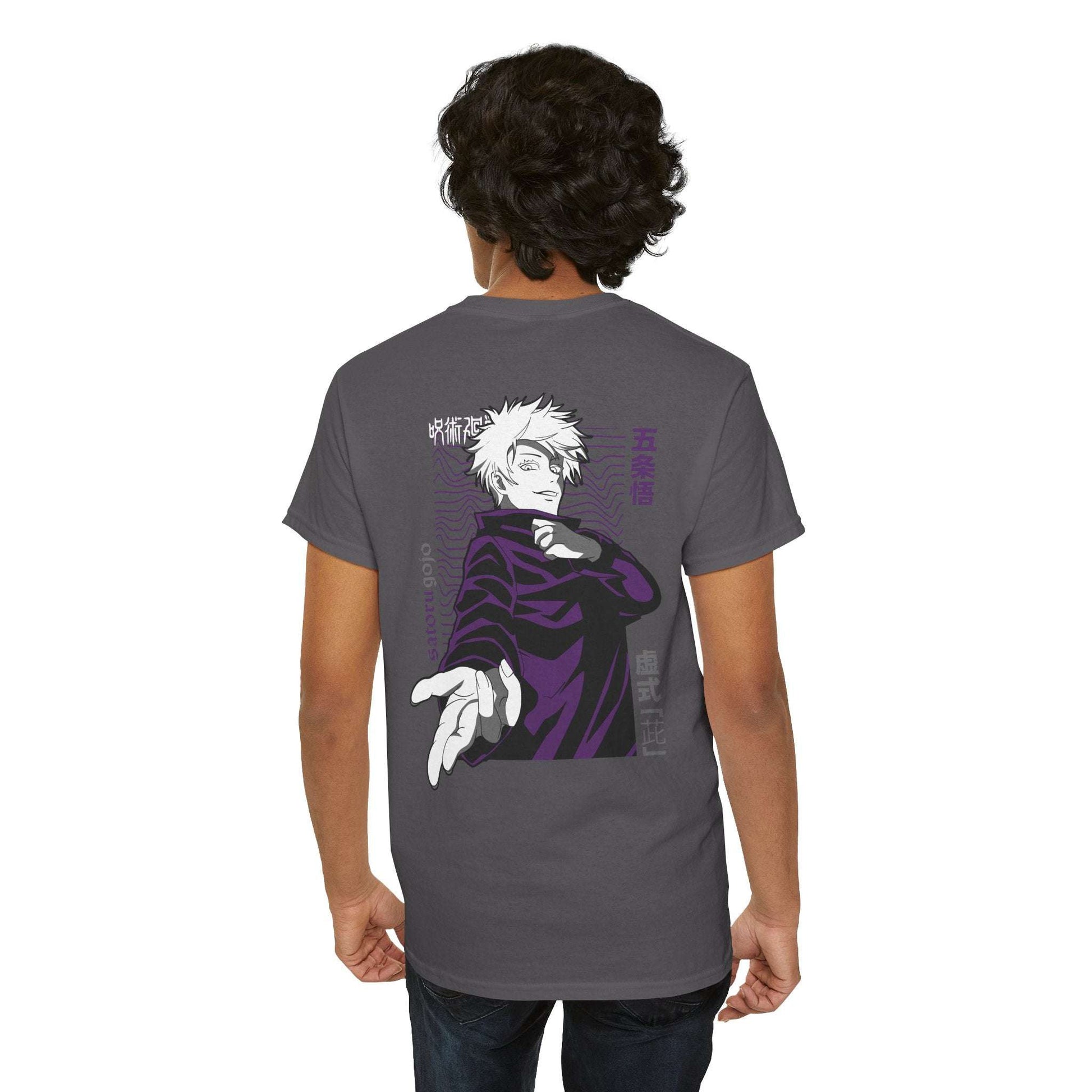 Anime Character Graphic Tee — Purple Back Art with Japanese Text Maklenn Anime Character Graphic Tee — Purple Back Art with Japanese Text T-Shirt Maklenn www.maklenn.com India 21.80
