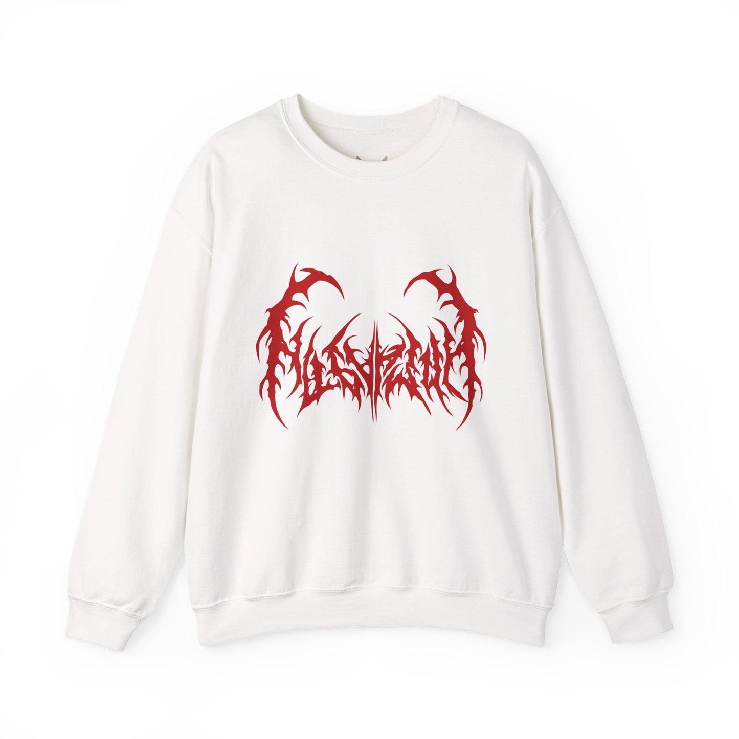 Gothic Graphic Sweatshirt, Trendy Unisex Crewneck, Perfect for Concerts, Casual Outings, Gift for Music Lovers, Halloween Apparel Printify