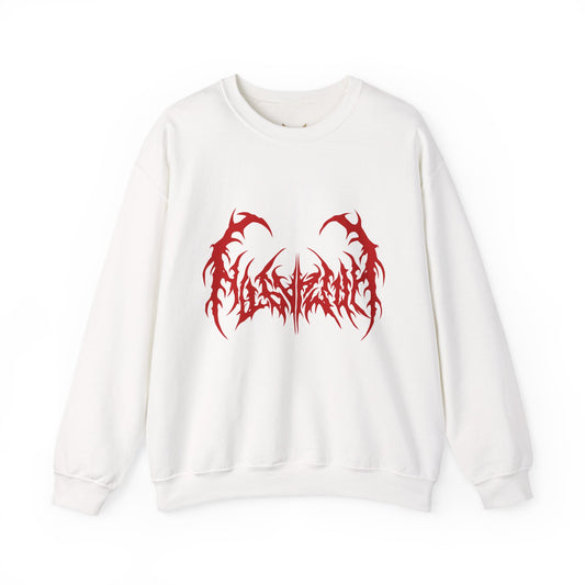 Gothic Graphic Sweatshirt, Trendy Unisex Crewneck, Perfect for Concerts, Casual Outings, Gift for Music Lovers, Halloween Apparel Printify