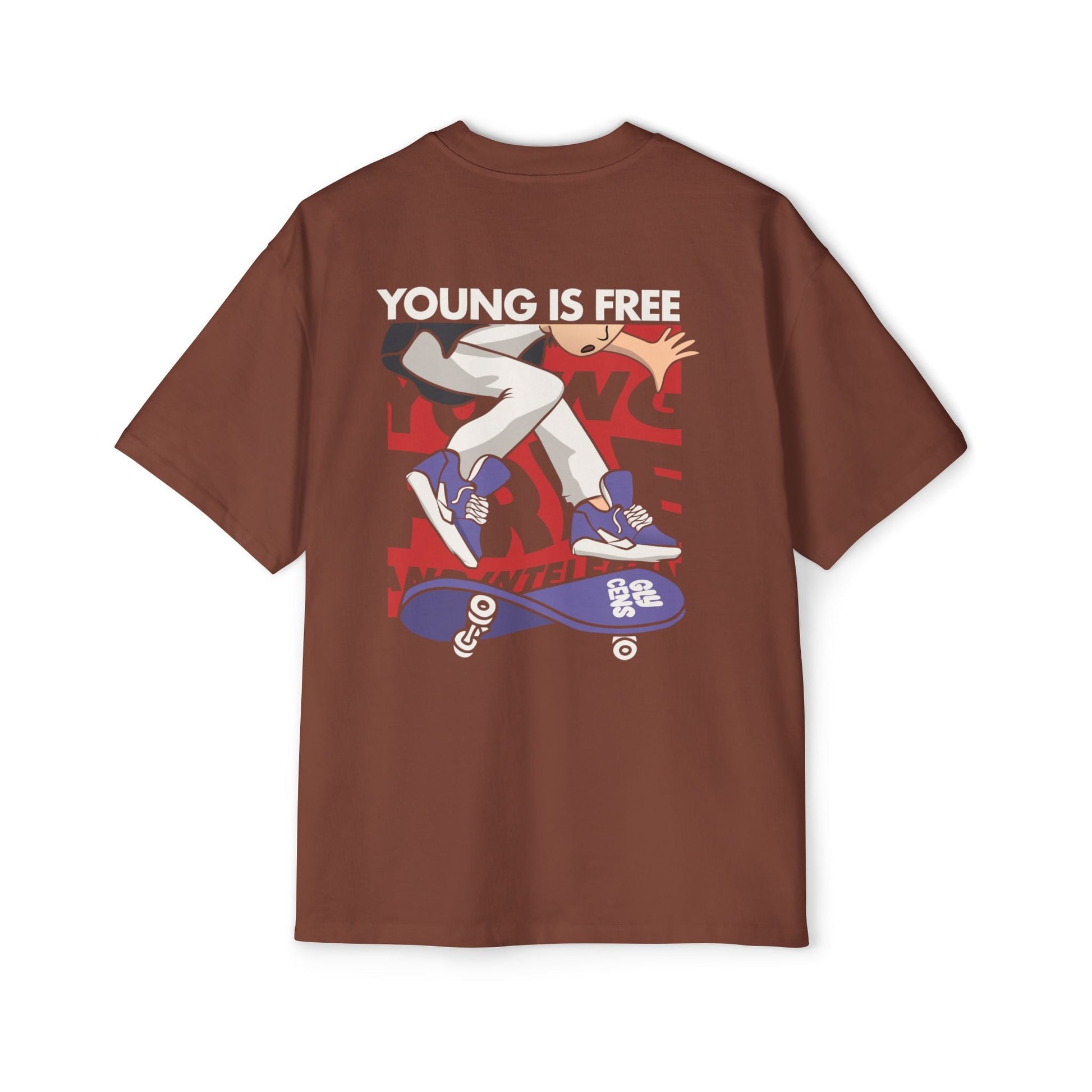 Skate Culture Men's Oversized Tee, Graphic Tee, Casual Wear, Streetwear, Birthday Gift, Summer Fashion, Youth Style - Maklenn