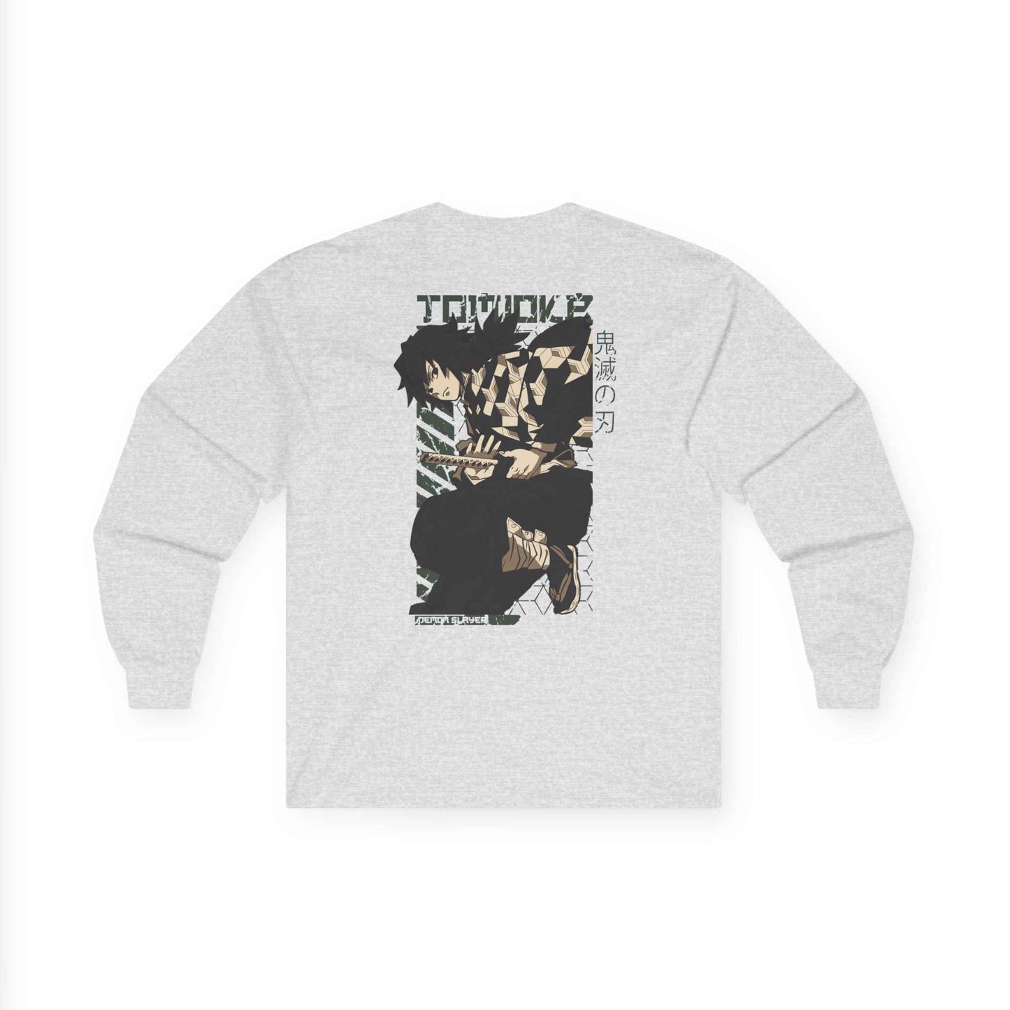 Long Sleeve Tee - Giyu Tomioka Water Hashira Demon Slayer Design