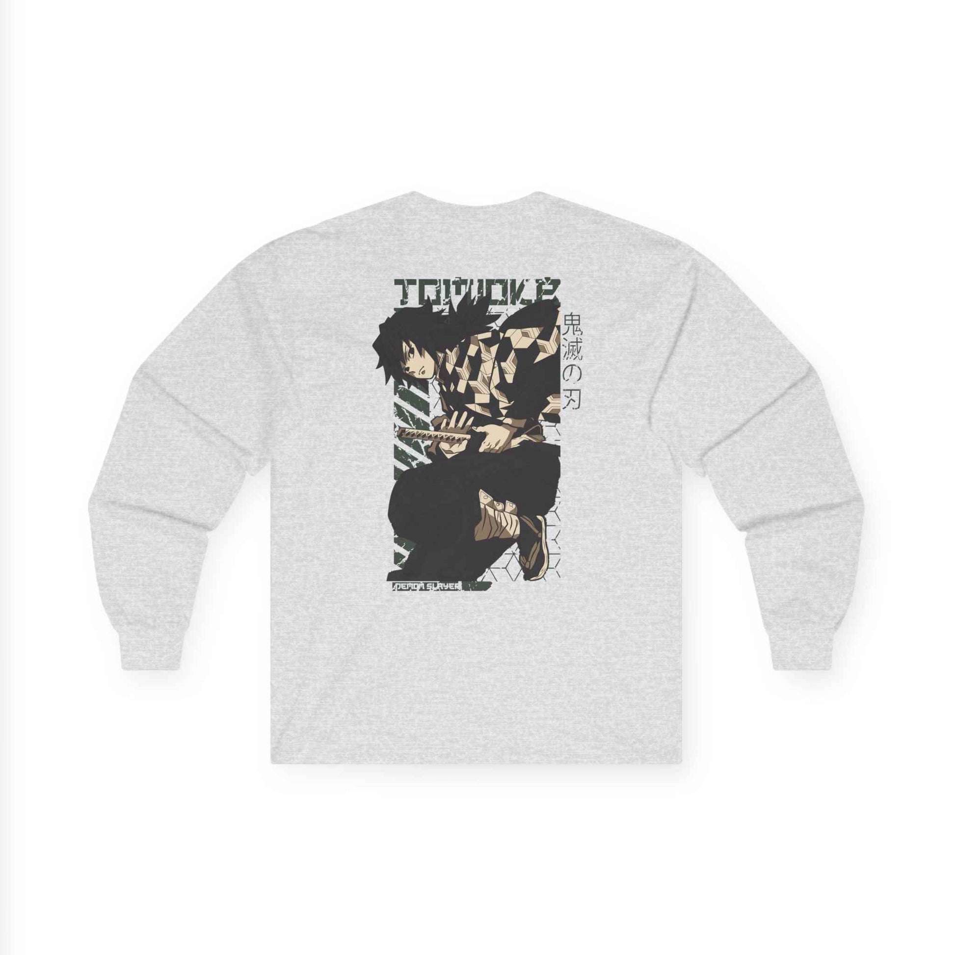 Long Sleeve Tee - Giyu Tomioka Water Hashira Demon Slayer Design