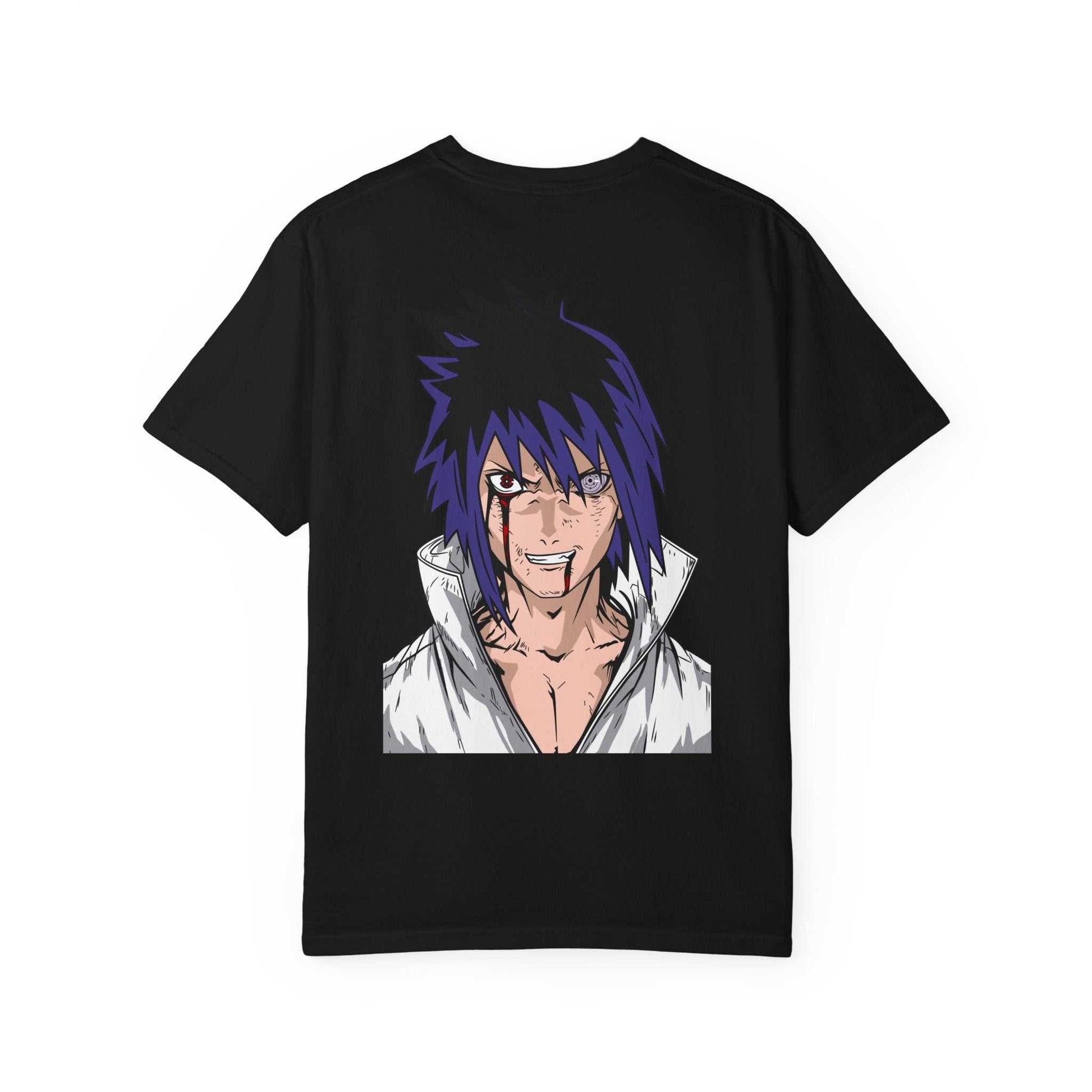 Anime Sasuke Graphic T-Shirt — Naruto Villain Back Print & Front Emblem Maklenn Anime Sasuke Graphic T-Shirt — Naruto Villain Back Print & Front Emblem T-Shirt Maklenn www.maklenn.com India 36.02