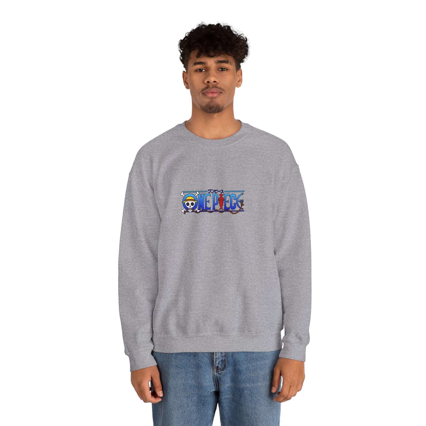 Anime Crewneck Sweatshirt — 'One Piece' Sanji Graphic Back with Logo Chest Maklenn Anime Crewneck Sweatshirt — 'One Piece' Sanji Graphic Back with Logo Chest Sweatshirt Maklenn www.maklenn.com India 33.23