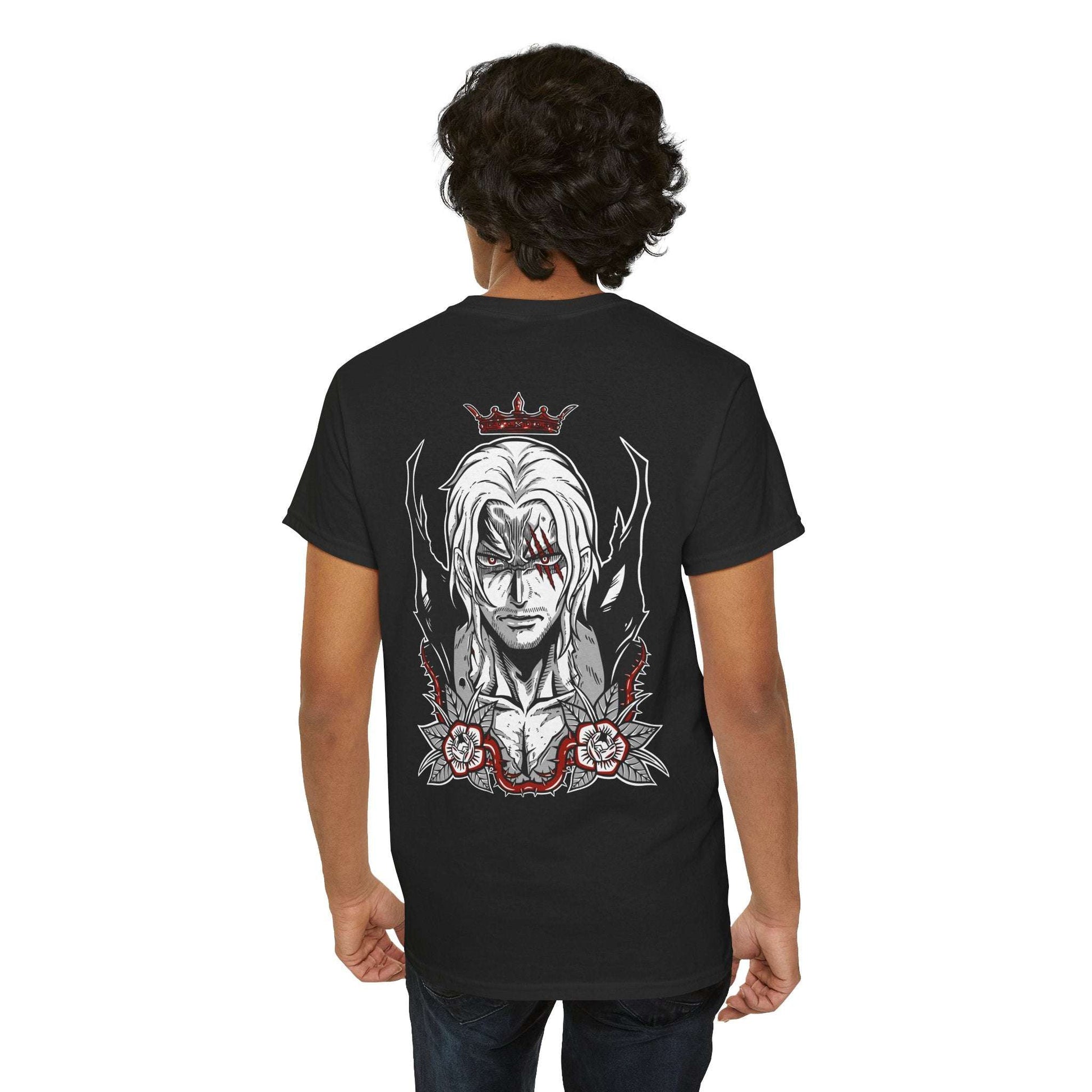 One Piece Anime Tee — White 'King' Pirate Skull Chest & Back Graphic Shirt Maklenn One Piece Anime Tee — White 'King' Pirate Skull Chest & Back Graphic Shirt T-Shirt Maklenn www.maklenn.com India 21.80
