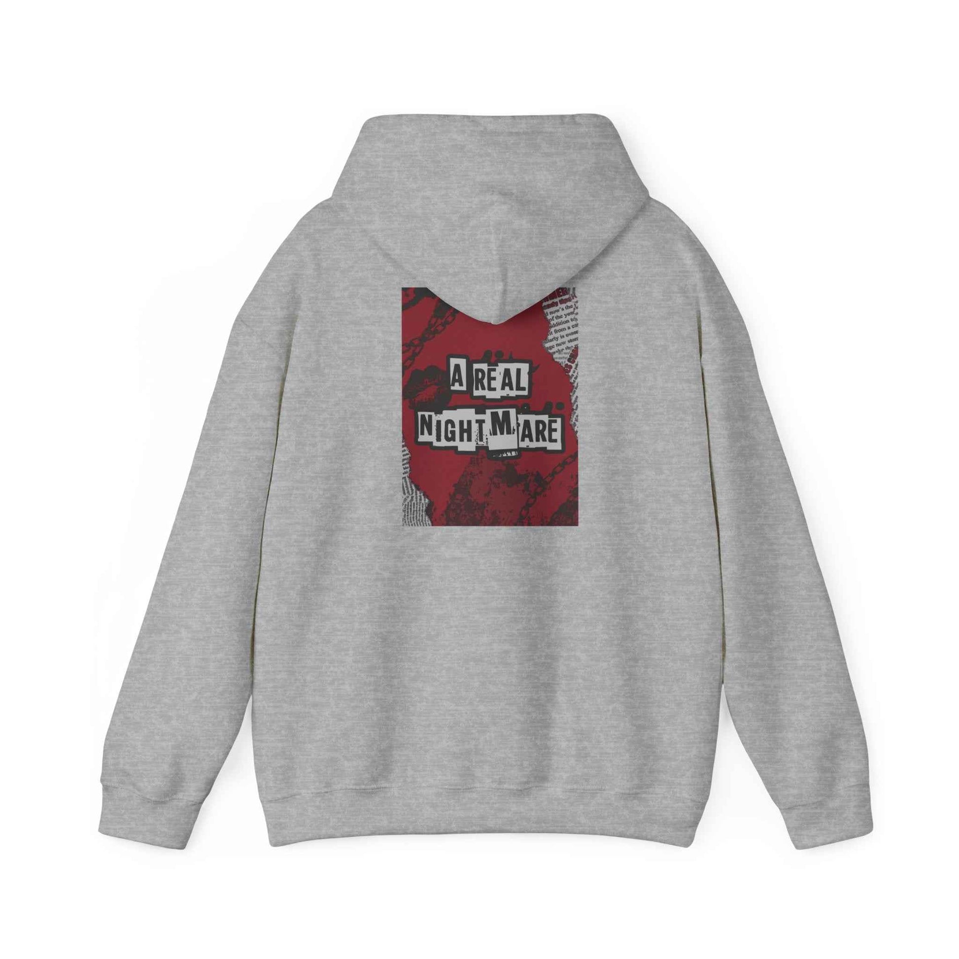 A Real Nightmare Hoodie - Cozy Unisex Sweatshirt for Halloween, Casual Wear, Gifts, Fall Fashion, Party,USA trend, Mens hoodie us,Australia genz edition,Canada online hoodie fashion