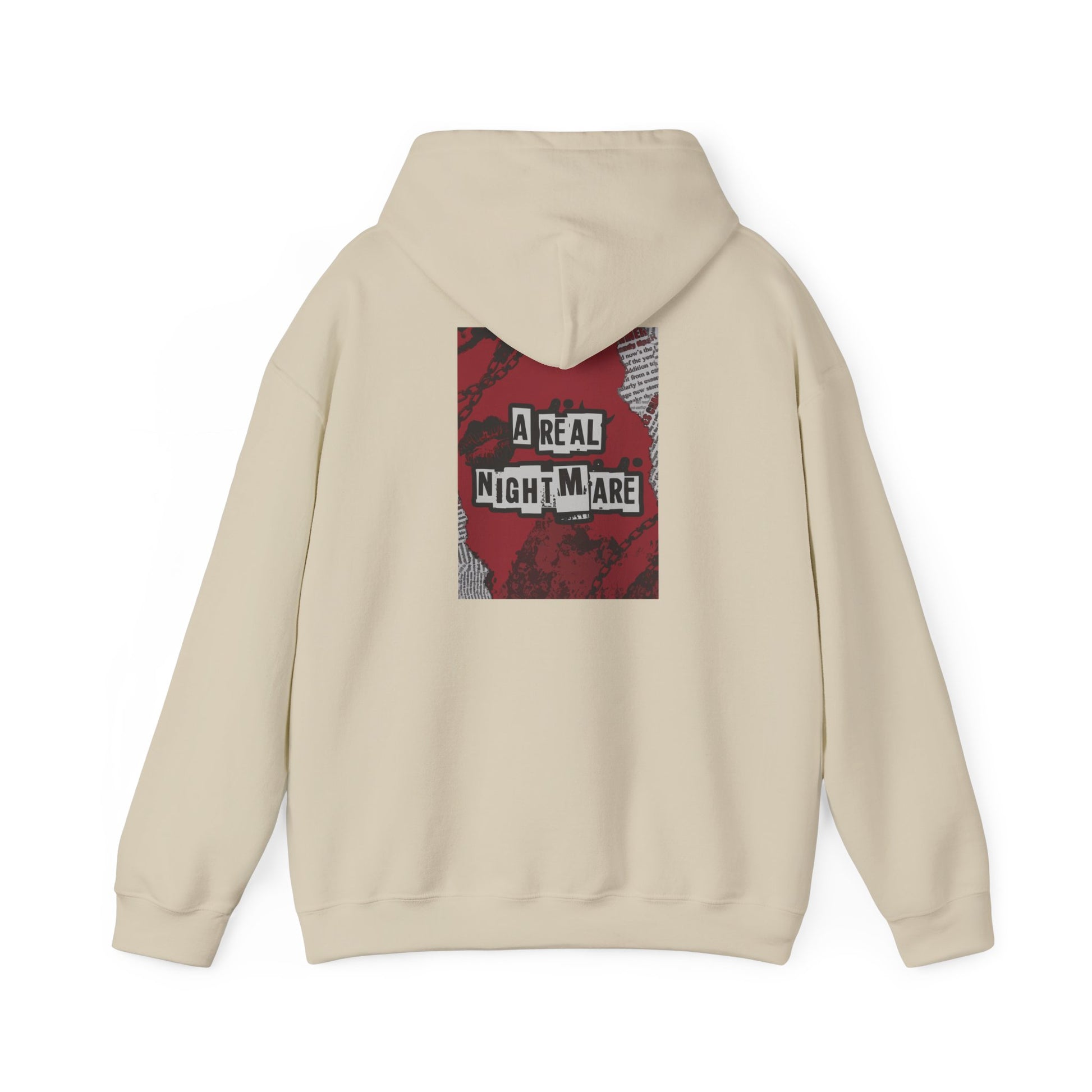 A Real Nightmare Hoodie - Cozy Unisex Sweatshirt for Halloween, Casual Wear, Gifts, Fall Fashion, Party,USA trend, Mens hoodie us,Australia genz edition,Canada online hoodie fashion Printify