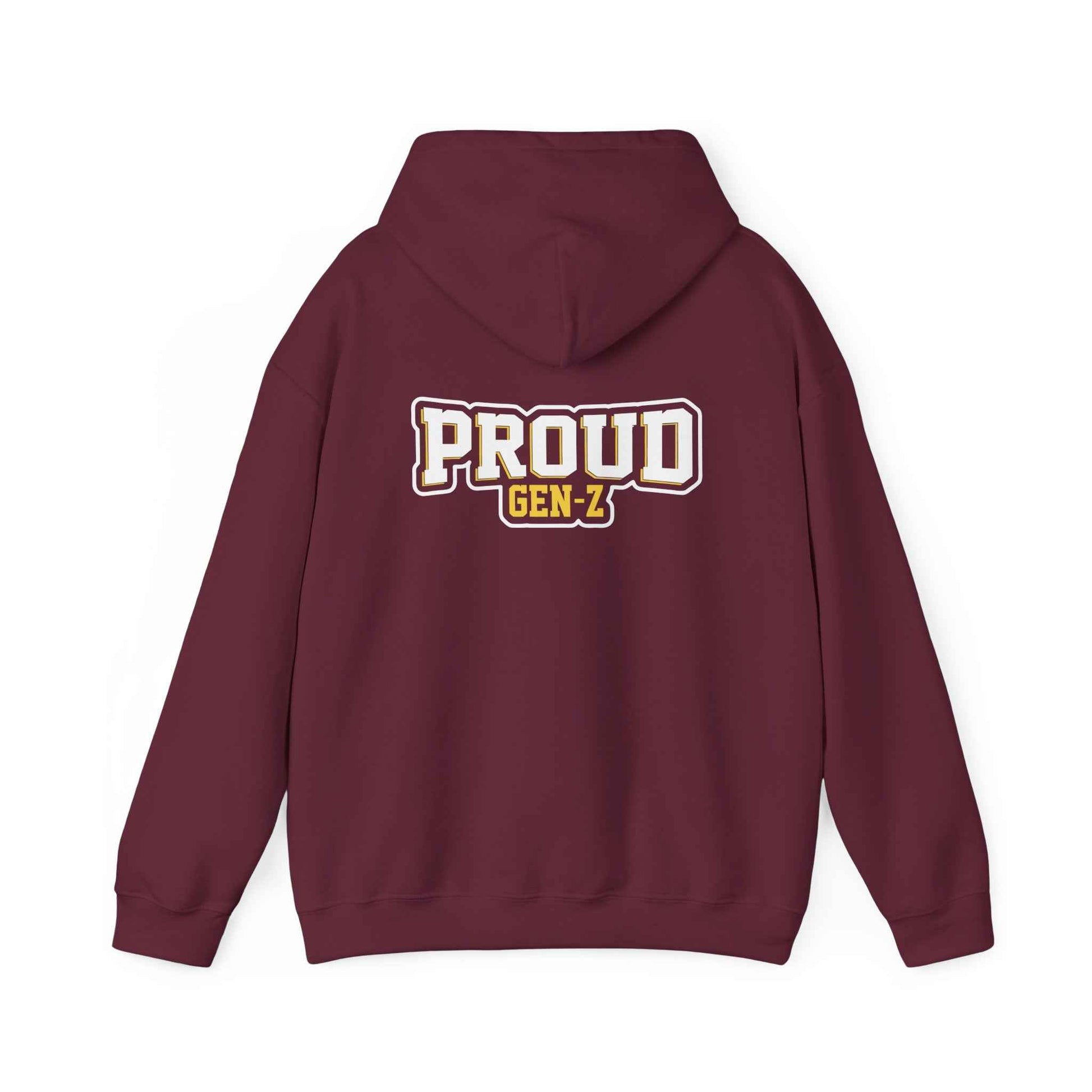 Proud Gen-Z Hoodie, Cozy Streetwear for Teens, Unisex Sweatshirt, Perfect Gift for Graduations, Everyday Casual Wear, Trendy Apparel