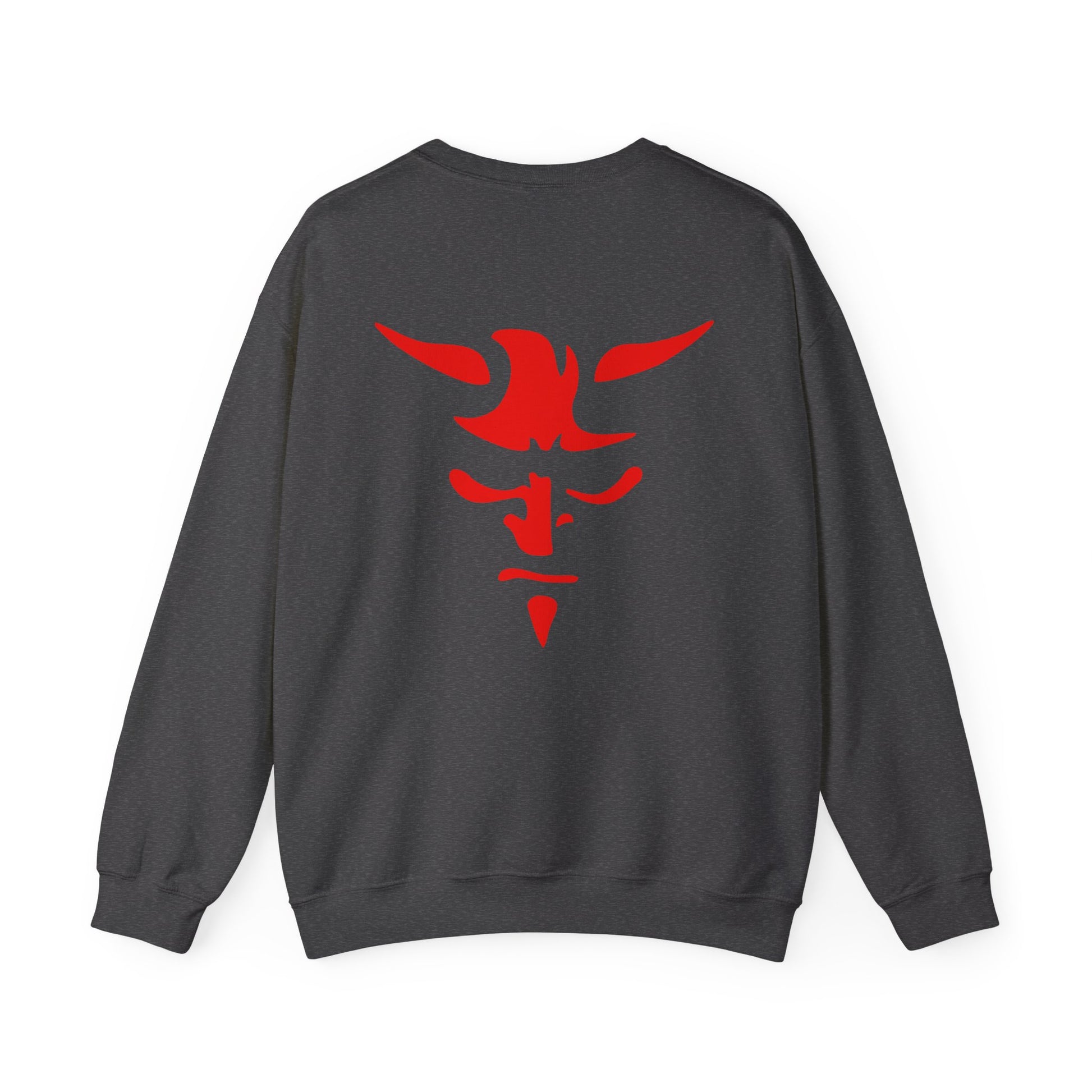 Red Tribal Bull Back Graphic Sweatshirt Printify