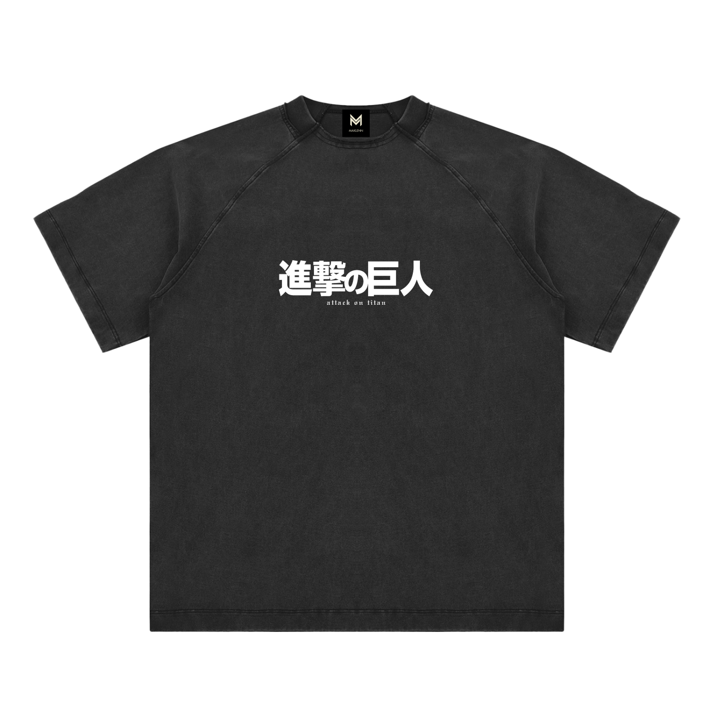 Attack Titan | Attack On Titan | Vintage Washed Raglan Cotton T-Shirt