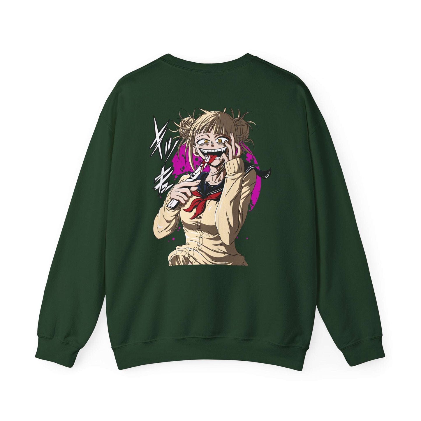 Anime Graphic Crewneck Sweatshirt — Toga Himiko Illustration & Japanese Logo Maklenn Anime Graphic Crewneck Sweatshirt — Toga Himiko Illustration & Japanese Logo Sweatshirt Maklenn www.maklenn.com India 33.23